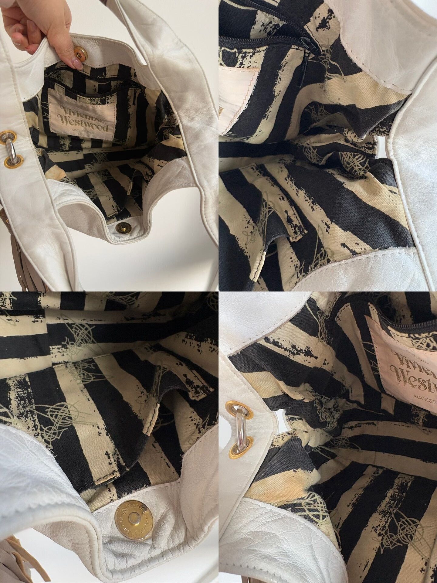 Vivienne Westwood Vivienne Westwood White Fringe Bag Size ONE SIZE - 6 Thumbnail