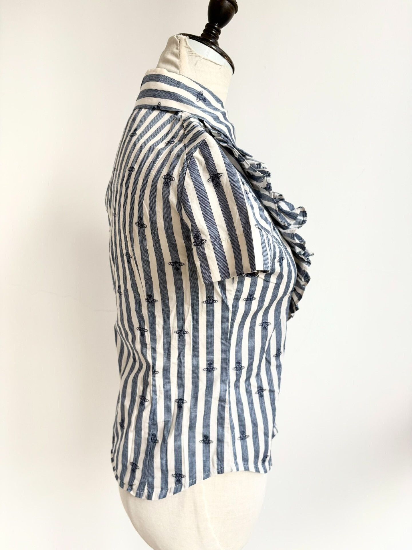 Vivienne Westwood Vivienne Westwood Striped Saturn Short Sleeve Shirt Size S / US 4 / IT 40 - 5 Thumbnail