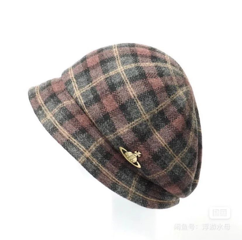 Vivienne Westwood Vivienne Westwood Retro Plaid Newsboy Cap Size ONE SIZE - 2 Thumbnail