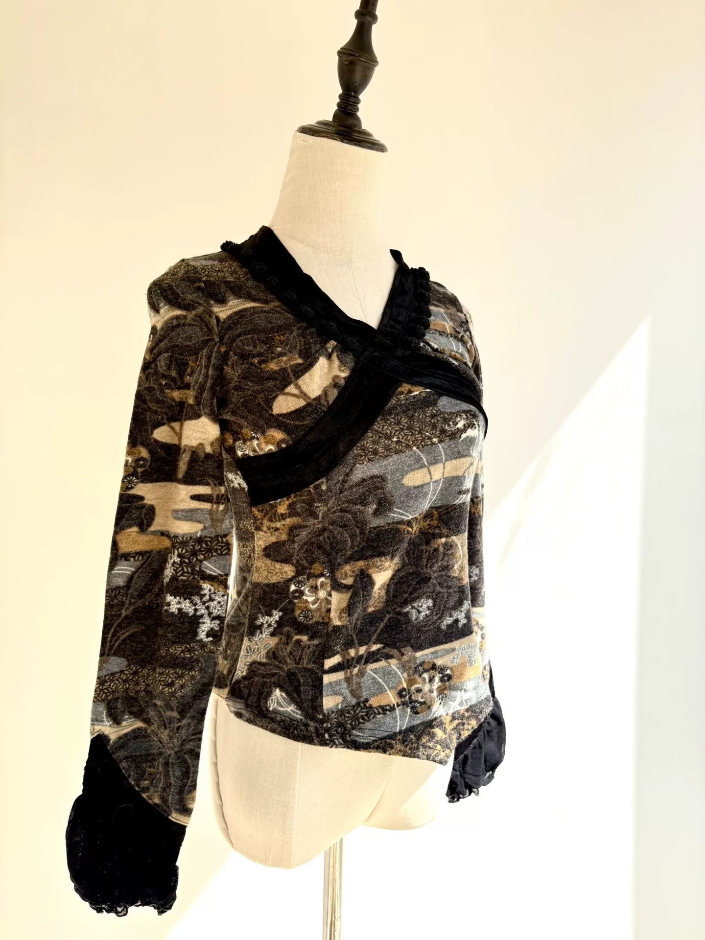 Vivienne Westwood Japanese Style Floral Print Top Size M / US 6-8 / IT 42-44 - 3 Thumbnail