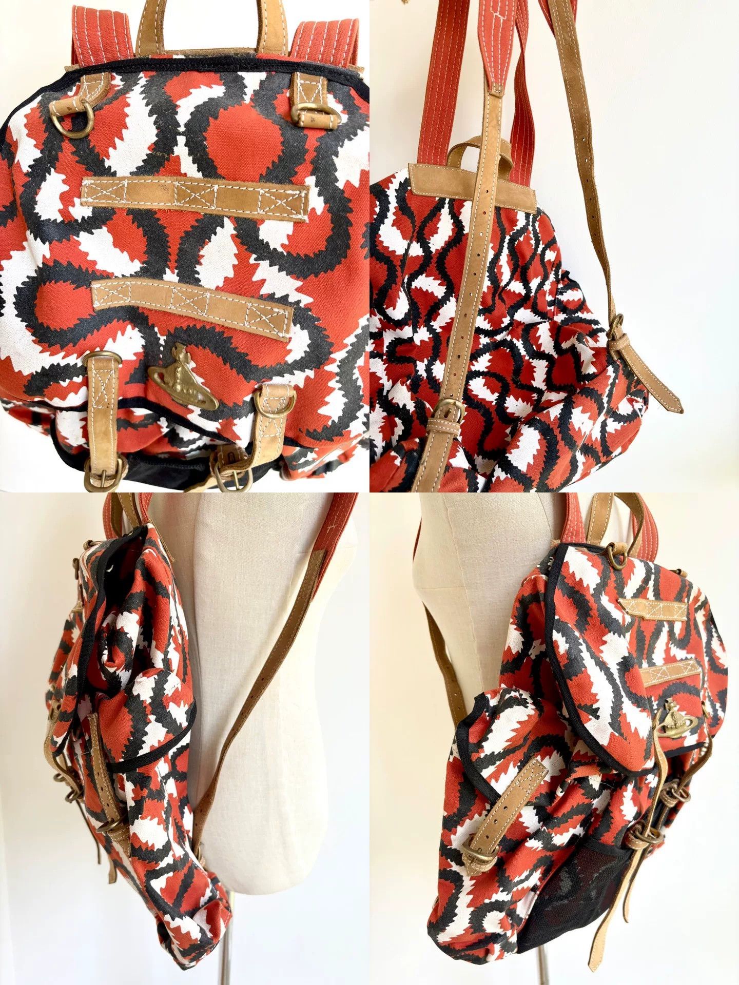 Vivienne Westwood Vivienne Westwood Red and White Pirate Bag Size ONE SIZE - 8 Thumbnail