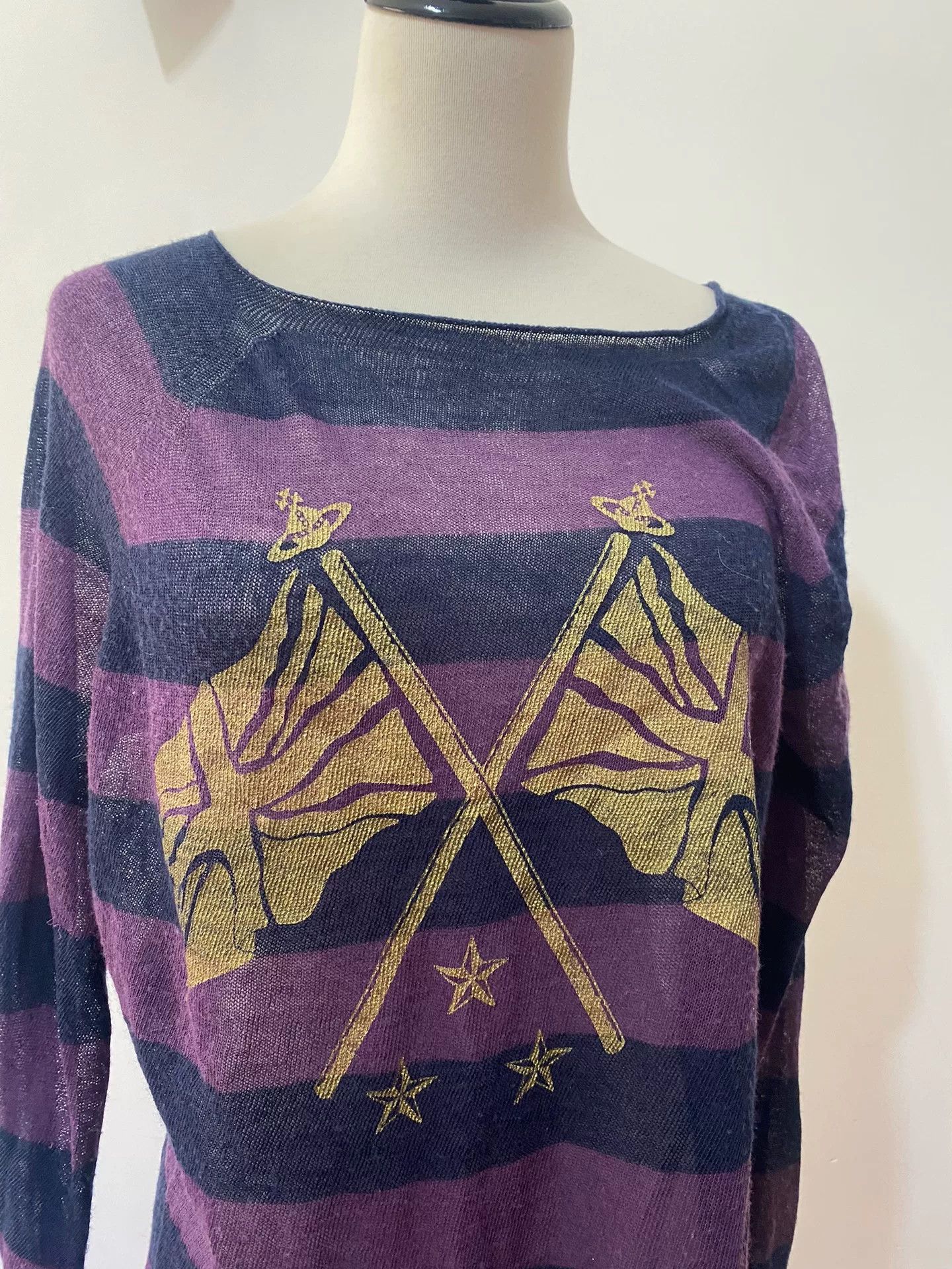 Vivienne Westwood Vivienne Westwood Striped Knit Sweater Size M / US 6-8 / IT 42-44 - 8 Thumbnail