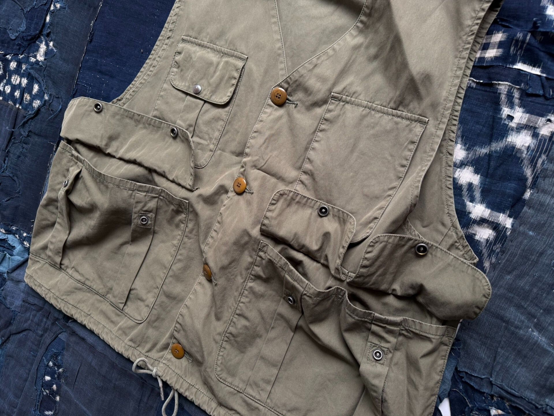 Visvim VISVIM Minto Hunting Vest in Olive Green Size US XXL / EU 58 / 5 - 7 Thumbnail