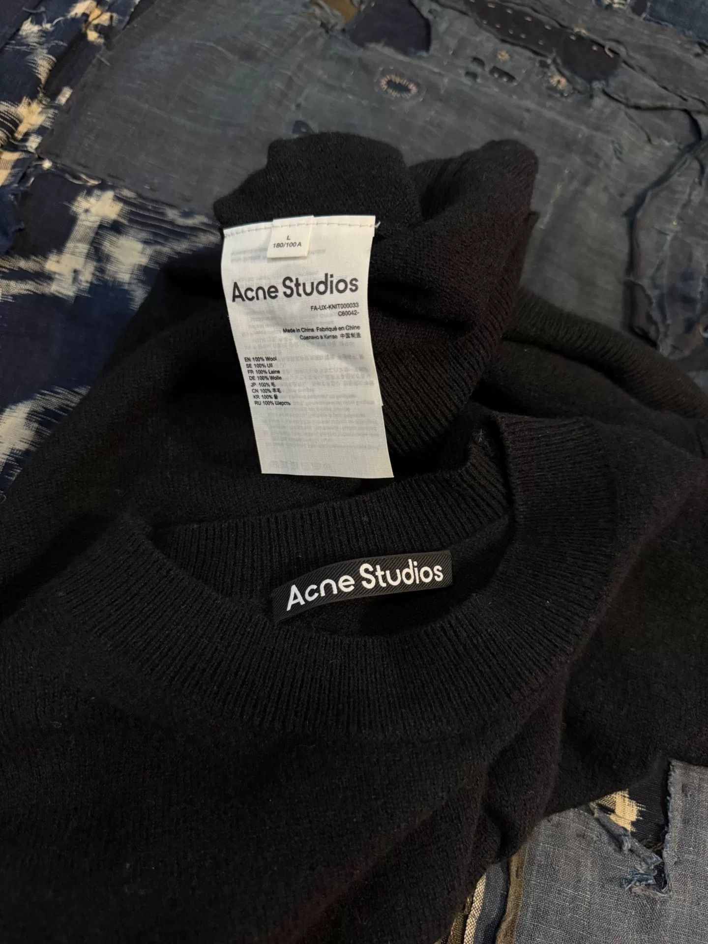 Acne Studios Acne Studios Black Knit Sweater Size L Size US L / EU 52-54 / 3 - 9 Thumbnail