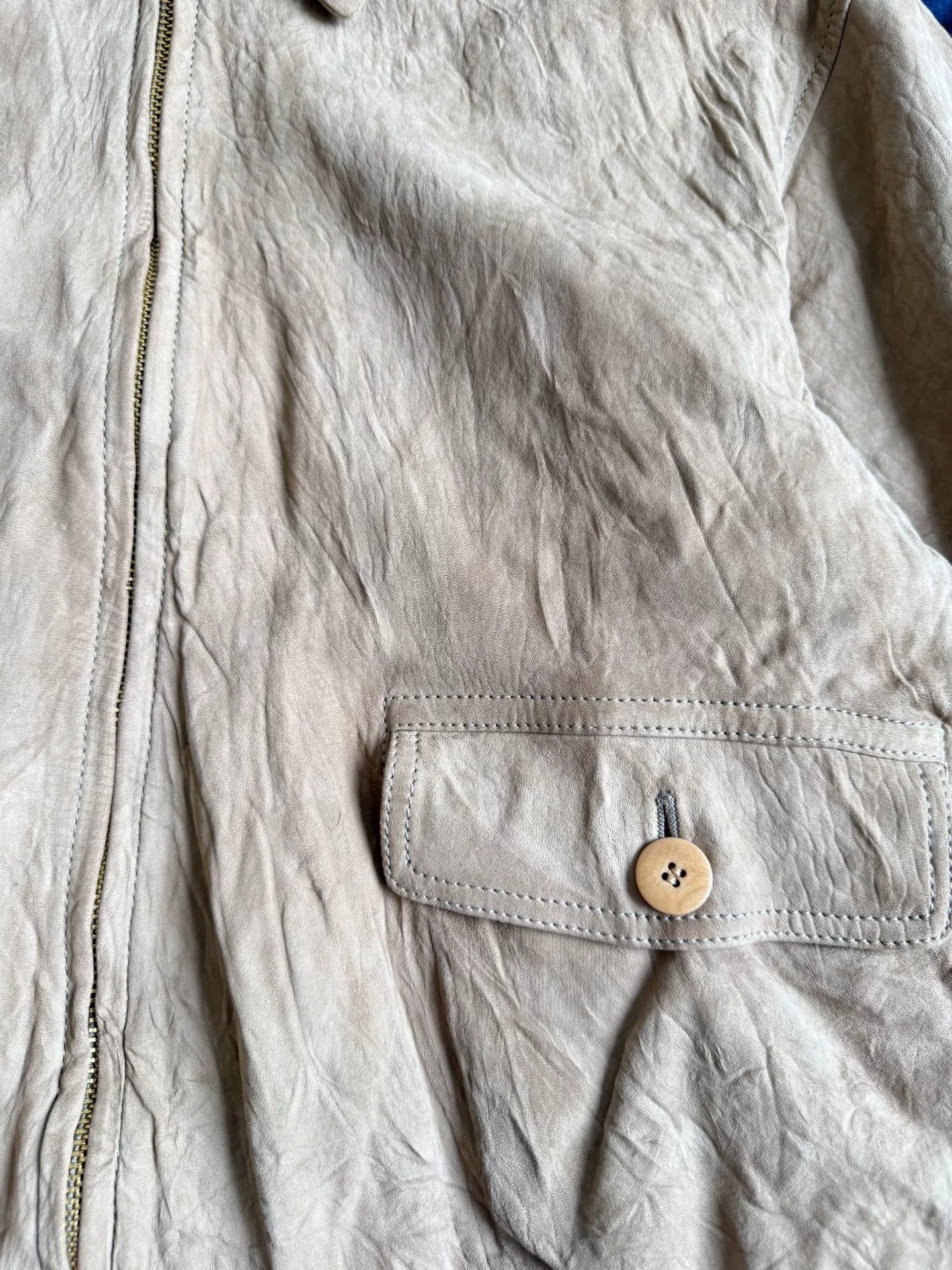 Visvim VISVIM Suede Mahon Jacket in Sand Size US S / EU 44-46 / 1 - 8 Thumbnail