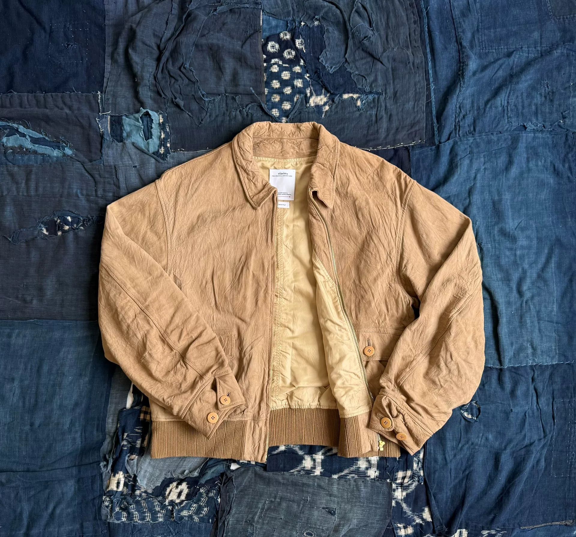 Visvim VISVIM Suede Mahon Jacket in Sand Size US S / EU 44-46 / 1 - 2 Thumbnail