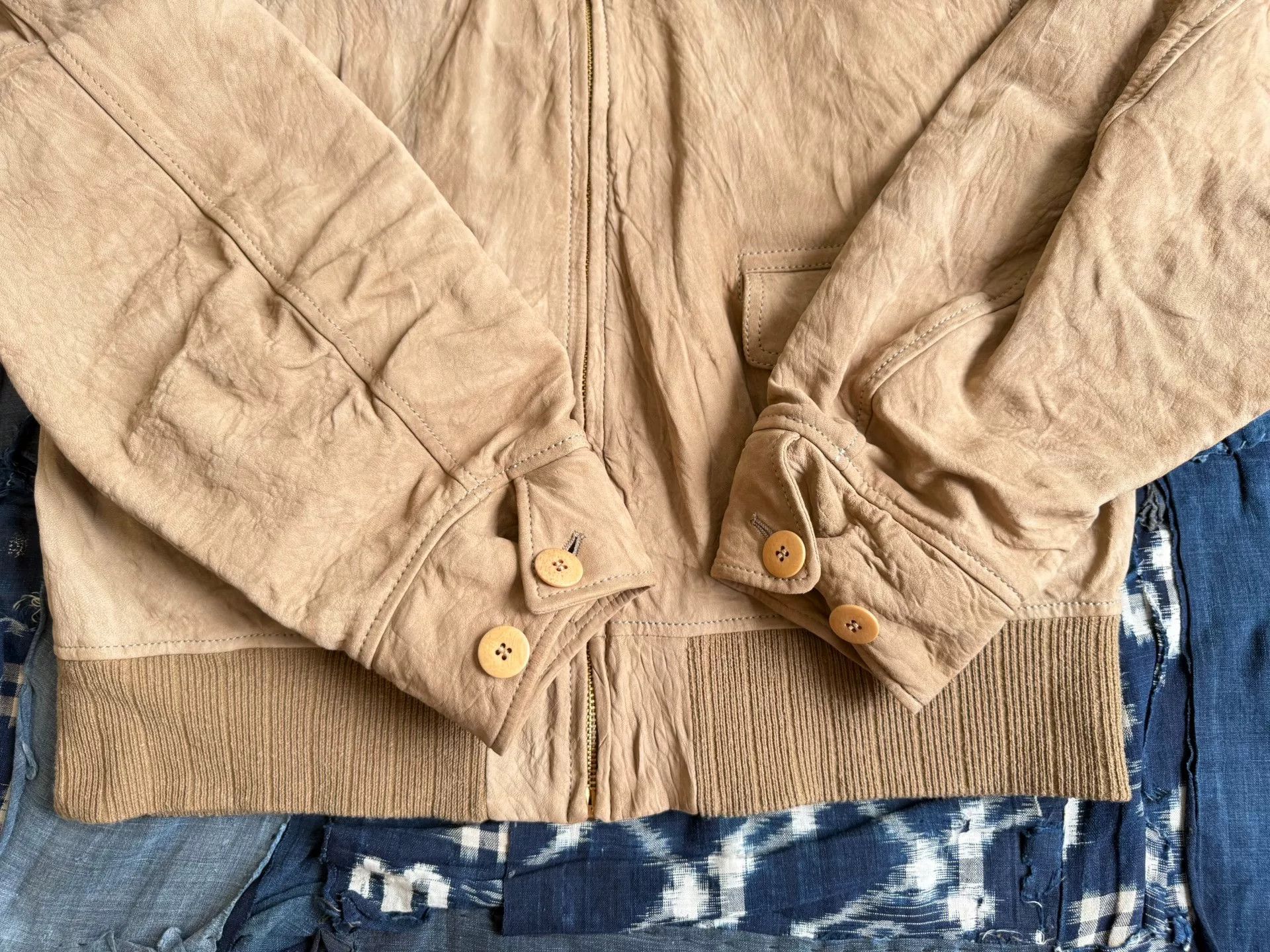 Visvim VISVIM Suede Mahon Jacket in Sand Size US S / EU 44-46 / 1 - 6 Thumbnail