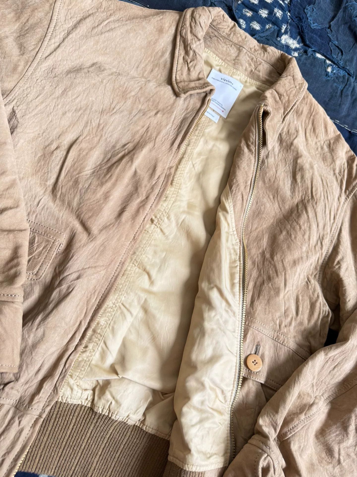 Visvim VISVIM Suede Mahon Jacket in Sand Size US S / EU 44-46 / 1 - 7 Thumbnail