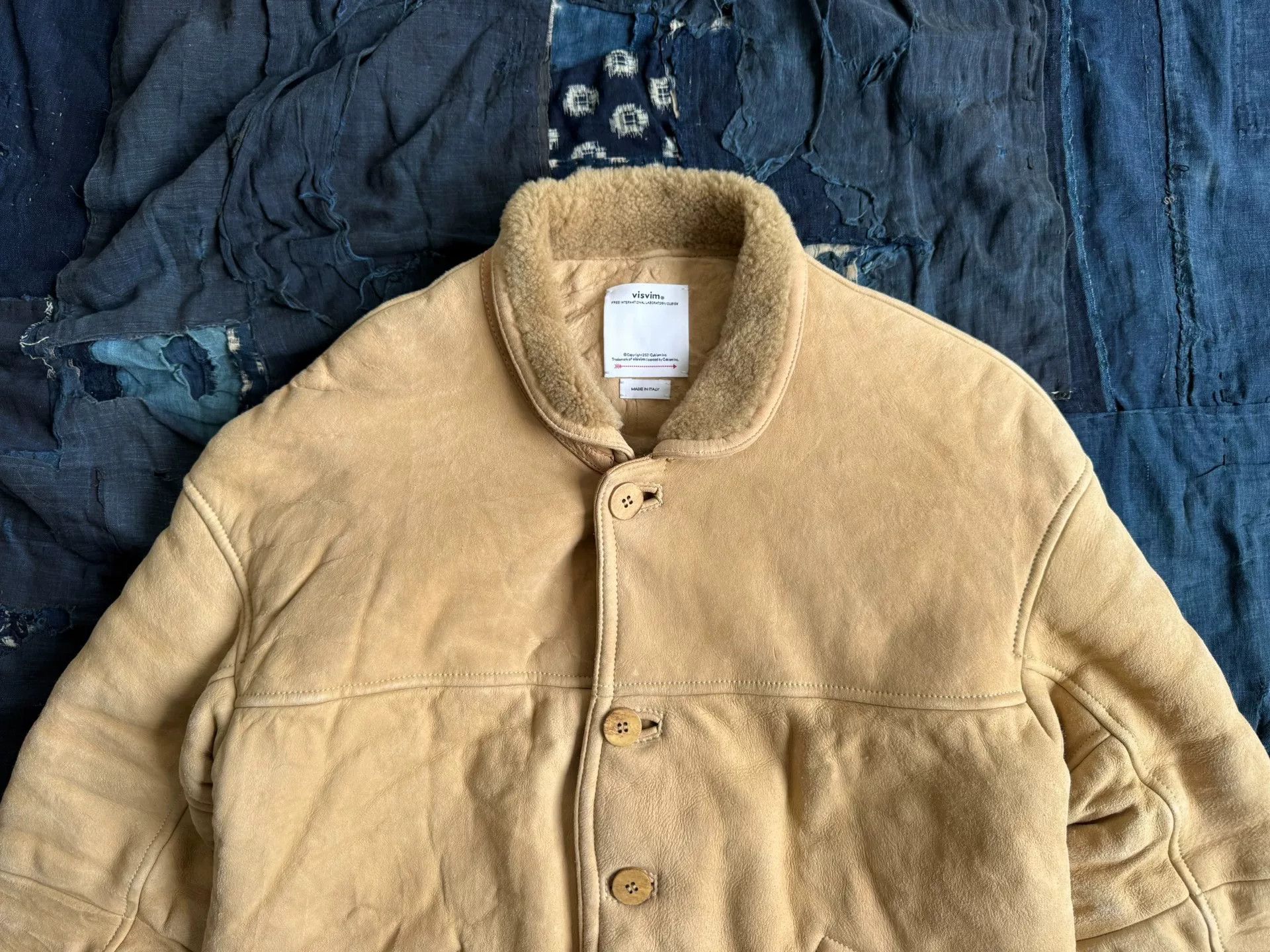 Visvim VISVIM Eton Sheepskin Jacket in Beige Size US L / EU 52-54 / 3 - 4 Thumbnail