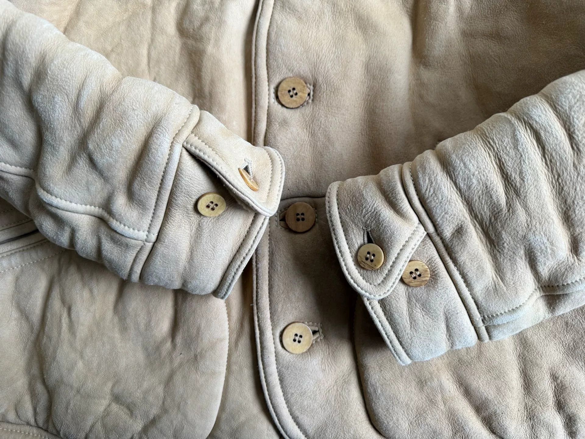 Visvim VISVIM Eton Sheepskin Jacket in Beige Size US L / EU 52-54 / 3 - 7 Thumbnail