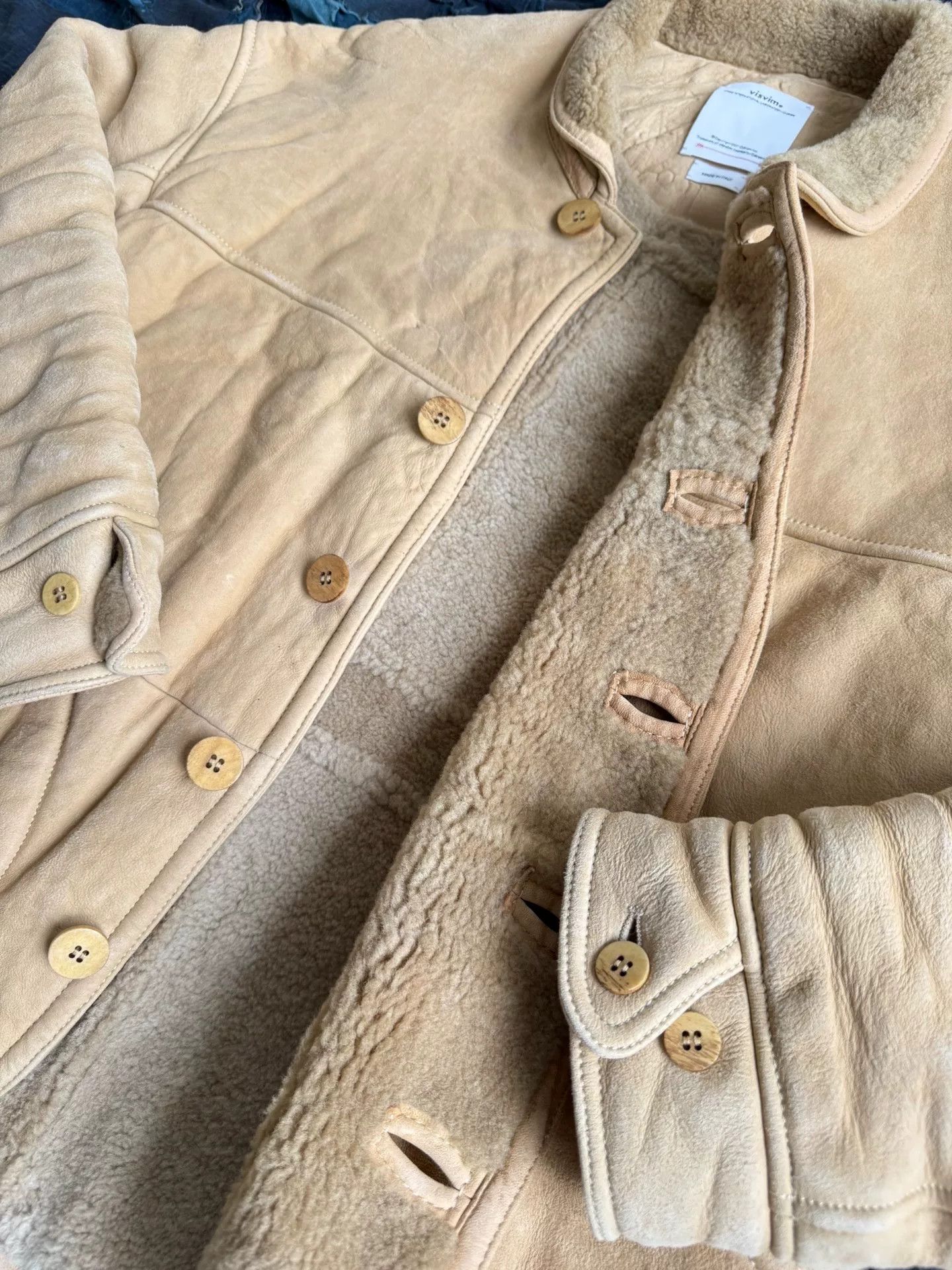 Visvim VISVIM Eton Sheepskin Jacket in Beige Size US L / EU 52-54 / 3 - 8 Thumbnail