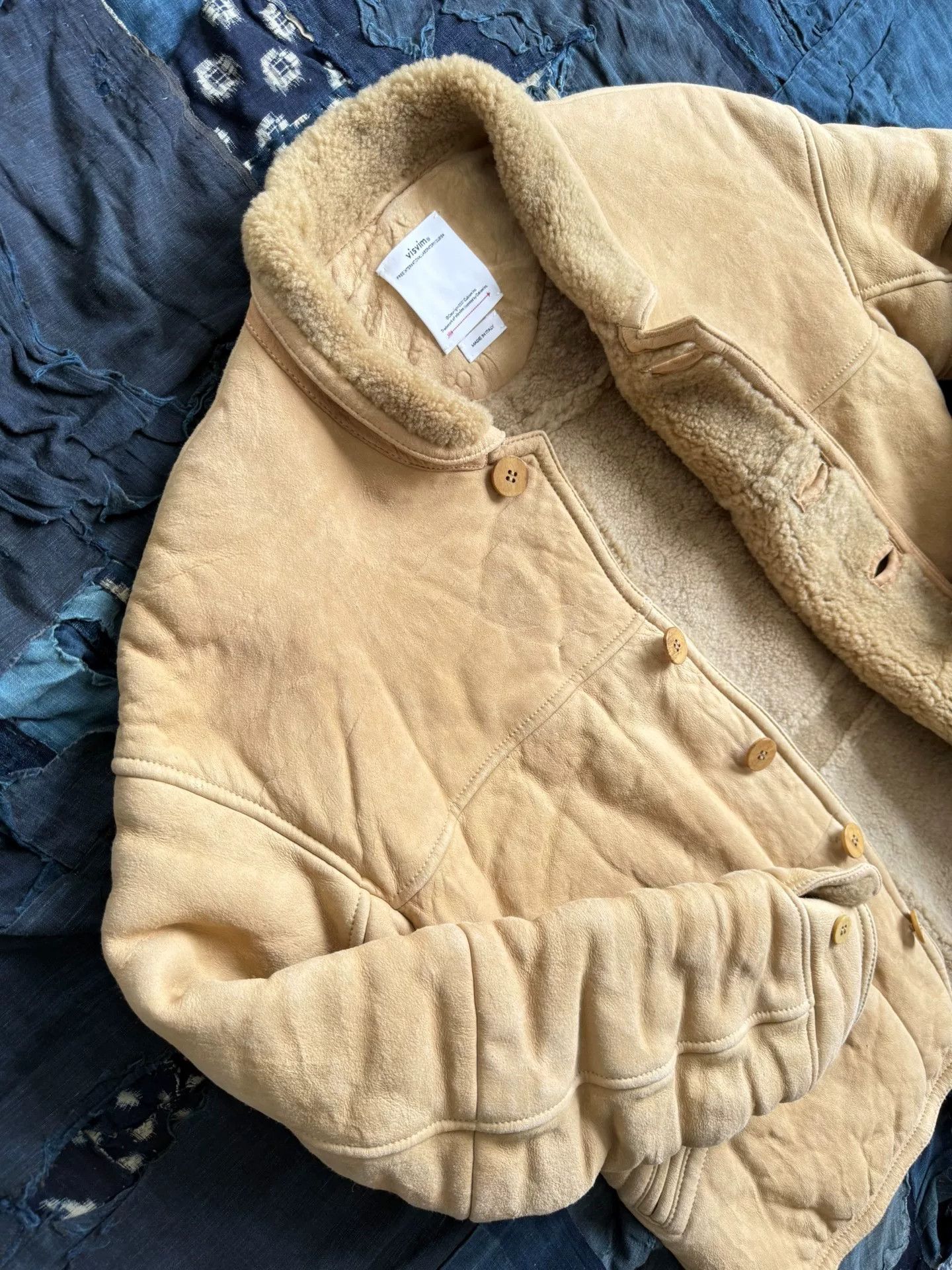 Visvim VISVIM Eton Sheepskin Jacket in Beige Size US L / EU 52-54 / 3 - 9 Thumbnail