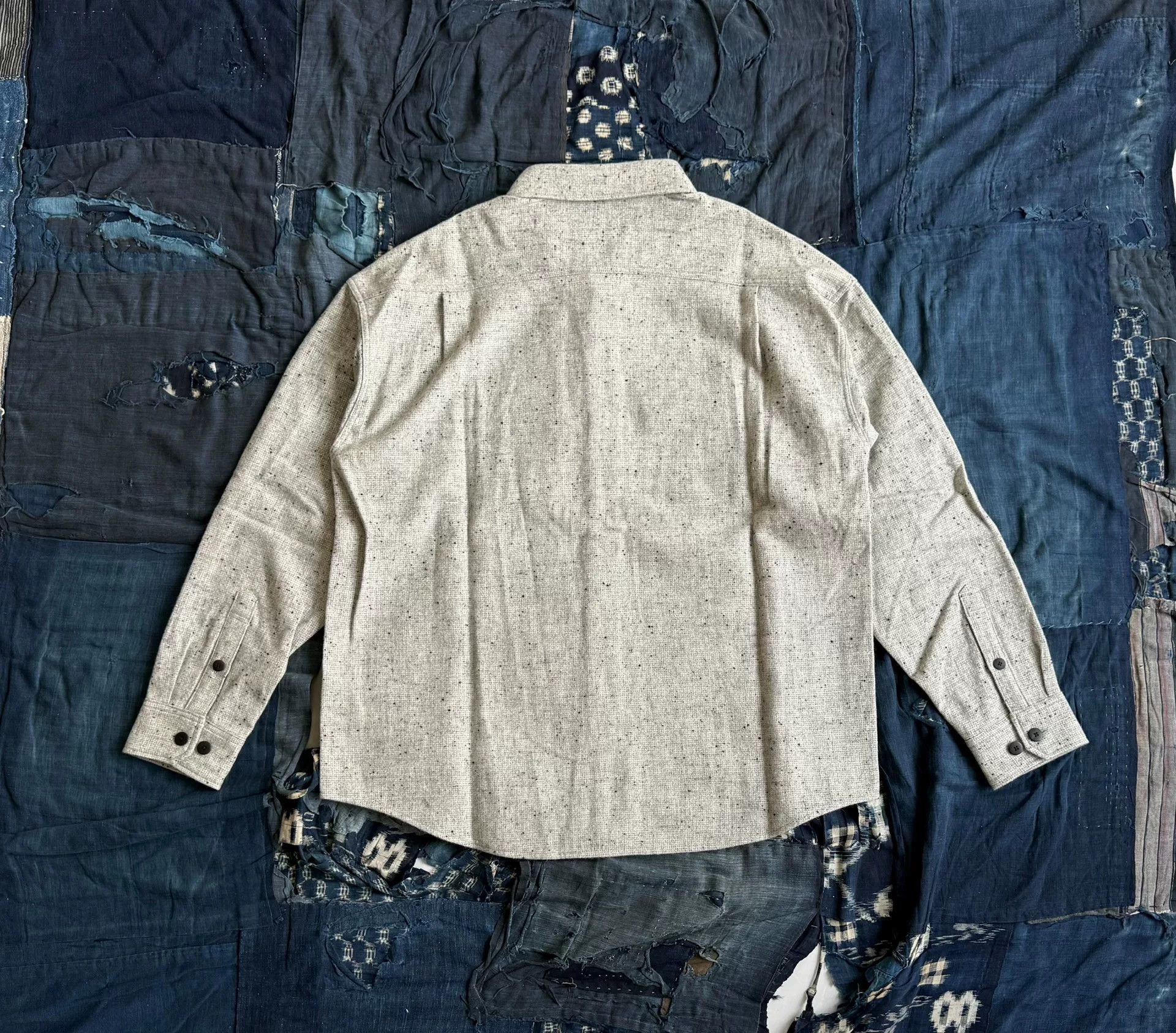 Visvim VISVIM Lumber Tweed Long Sleeve Shirt Size US M / EU 48-50 / 2 - 2 Thumbnail