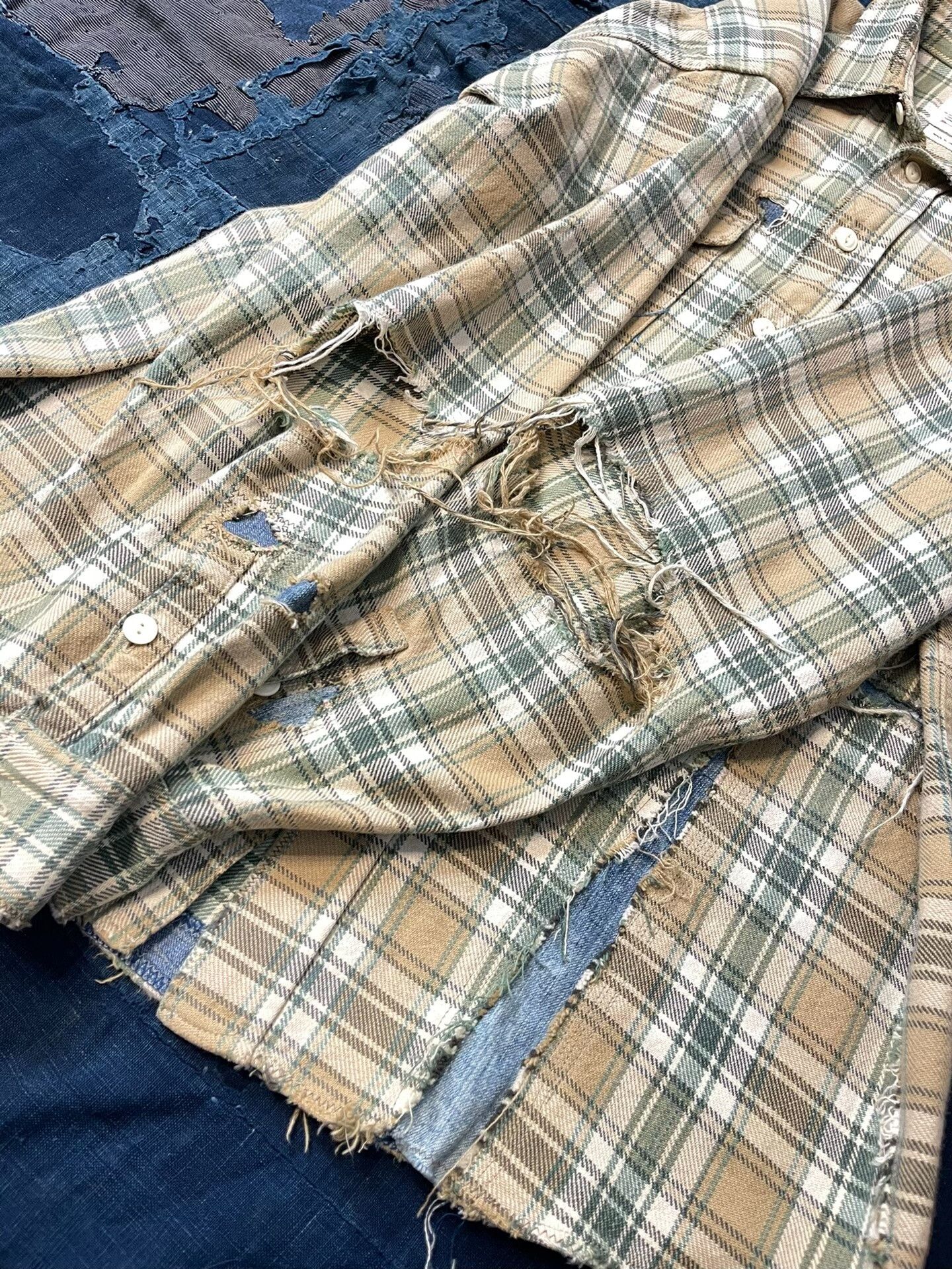 Visvim VISVIM 20SS Lumber Shirt Crash Beige Size US M / EU 48-50 / 2 - 5 Thumbnail