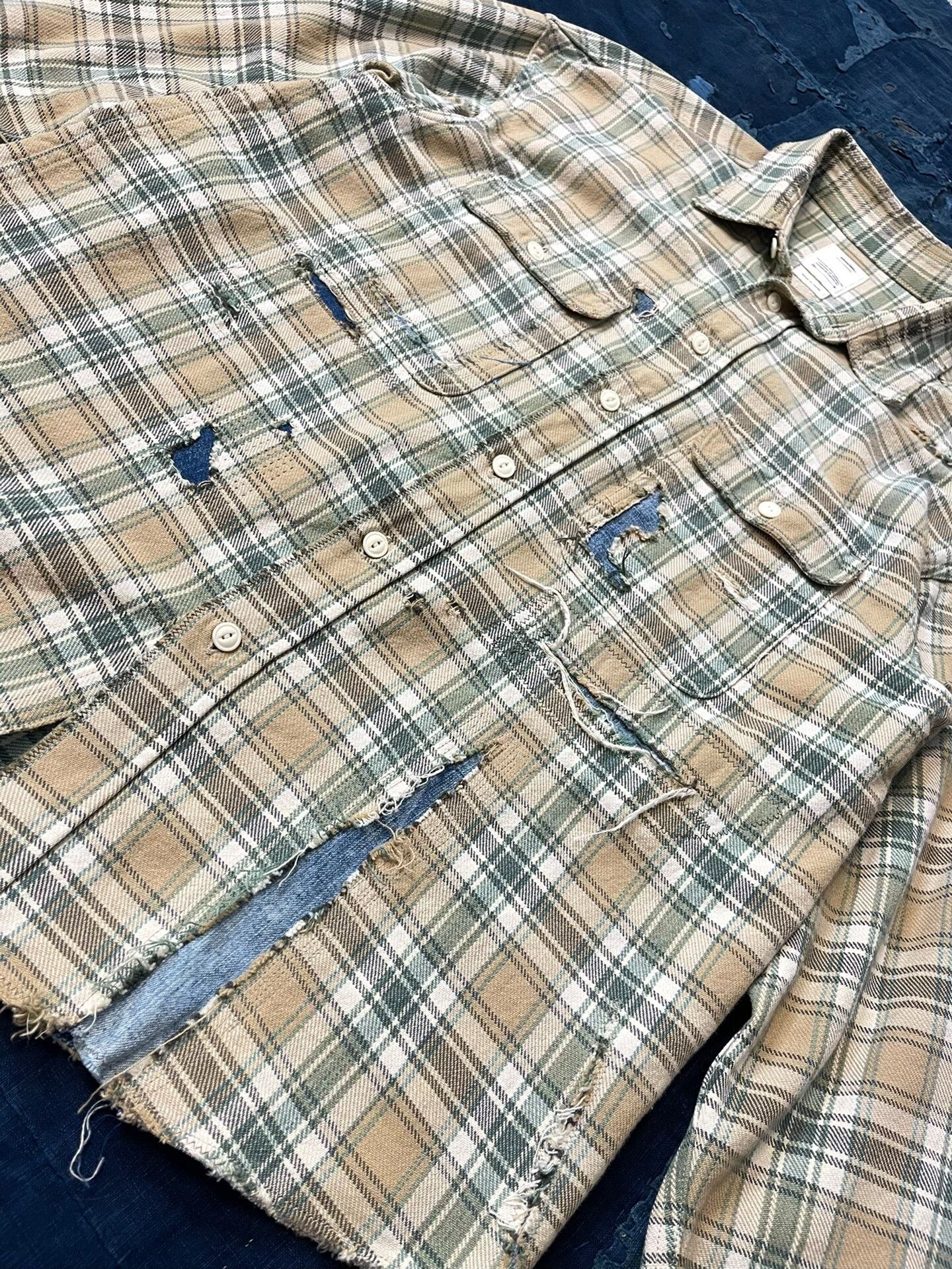 Visvim VISVIM 20SS Lumber Shirt Crash Beige Size US M / EU 48-50 / 2 - 3 Thumbnail