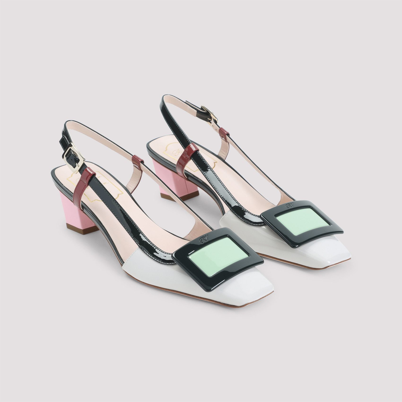 Roger Vivier Roger Vivier BV Lacquered Buckle 45 Pumps Size US 8.5 / IT 38.5 - 3 Thumbnail
