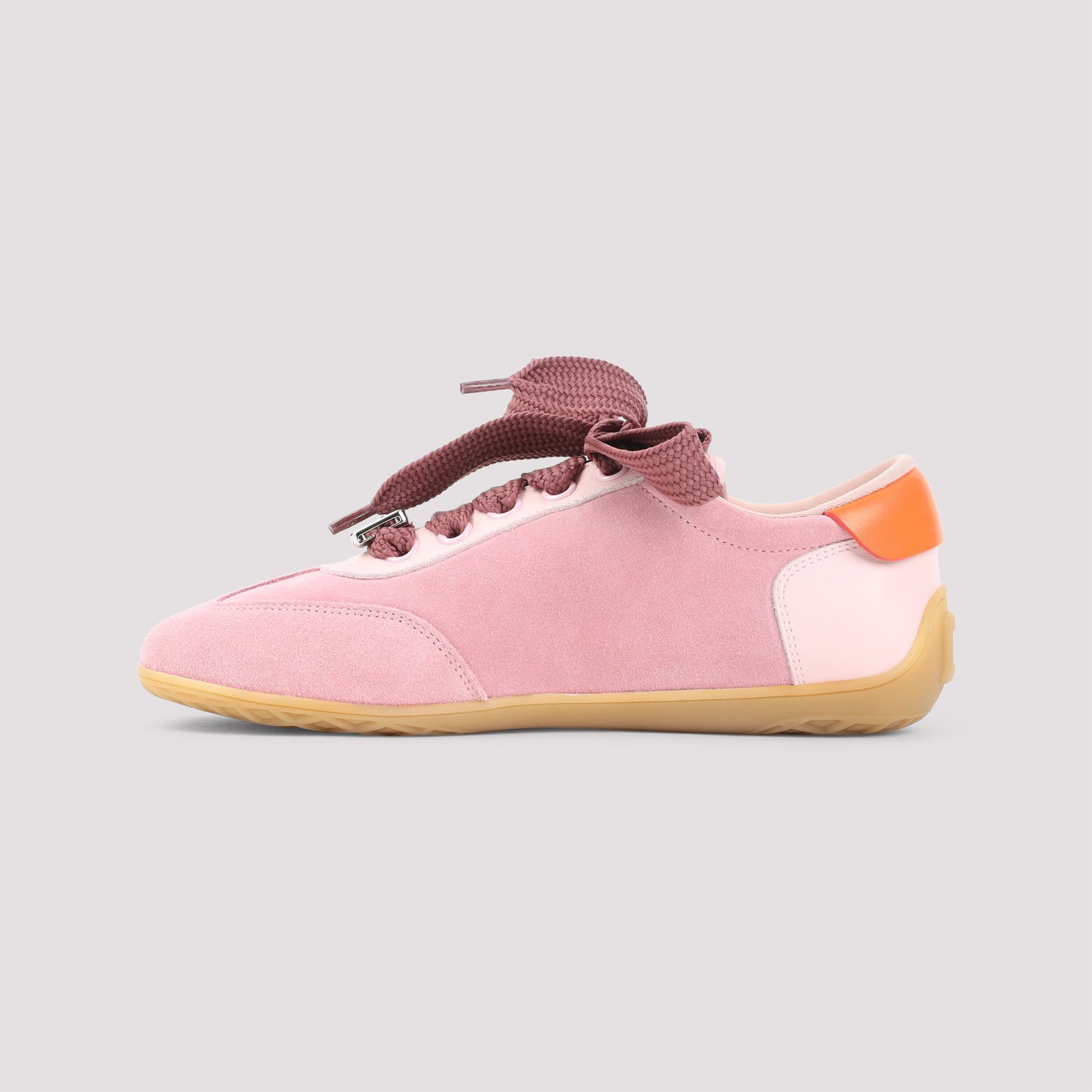 Roger Vivier Roger Vivier Pink Low Top Sneakers Size US 7.5 / IT 37.5 - 2 Thumbnail