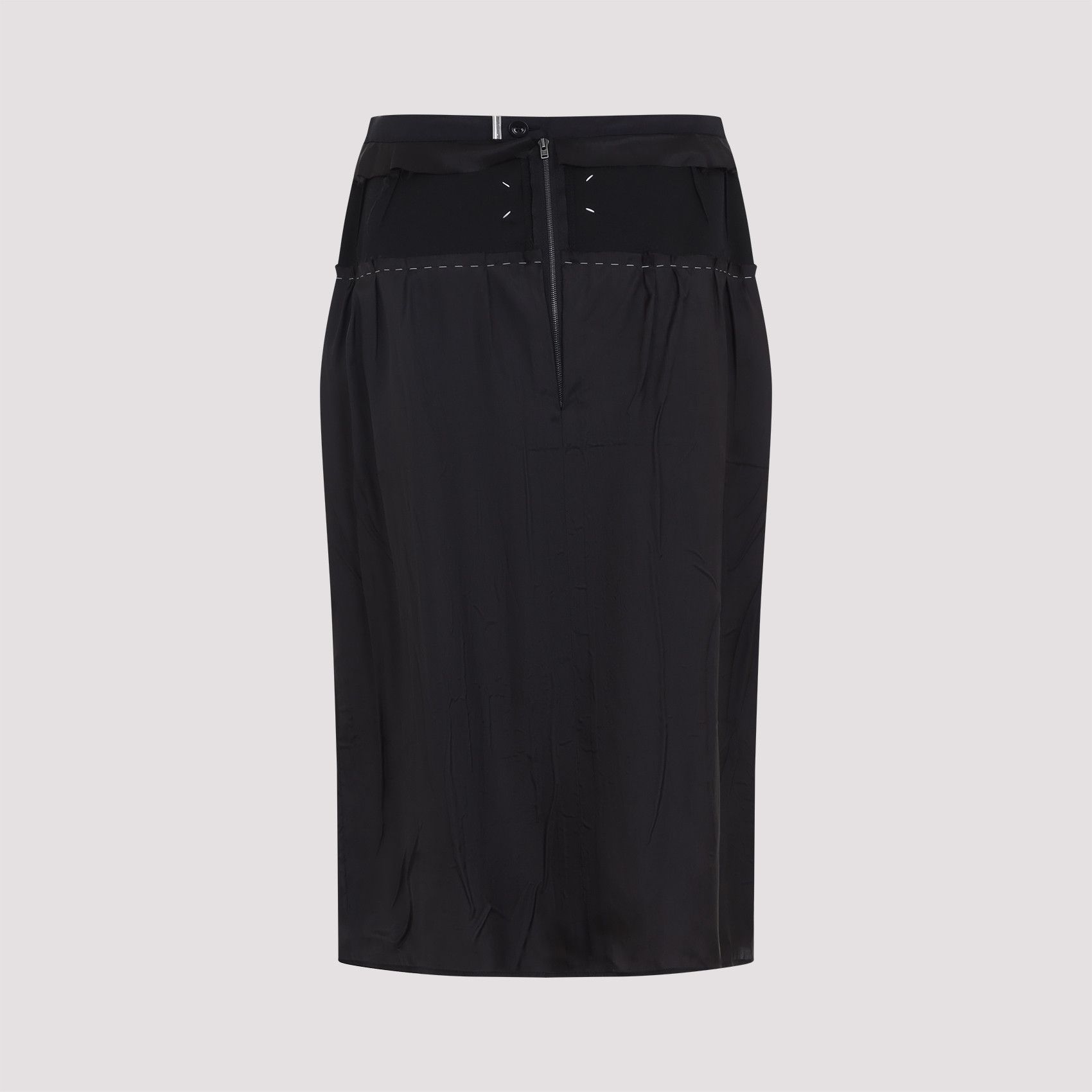 Maison Margiela Maison Margiela Acetate Midi Skirt Size 28" / US 6 / IT 42 - 2 Thumbnail