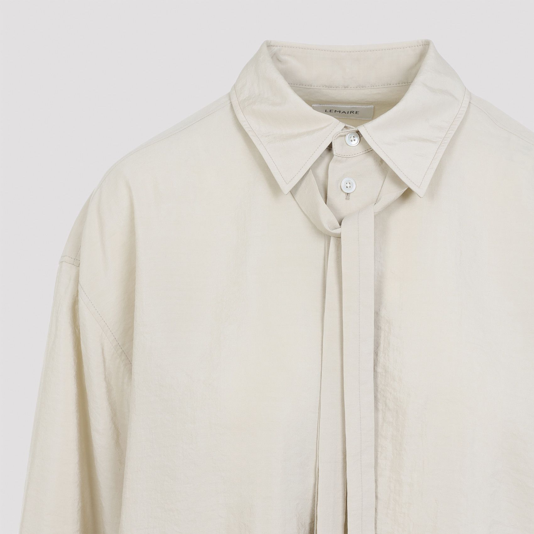 Lemaire Lemaire Long Shirt With Tie Size M / US 6-8 / IT 42-44 - 3 Thumbnail