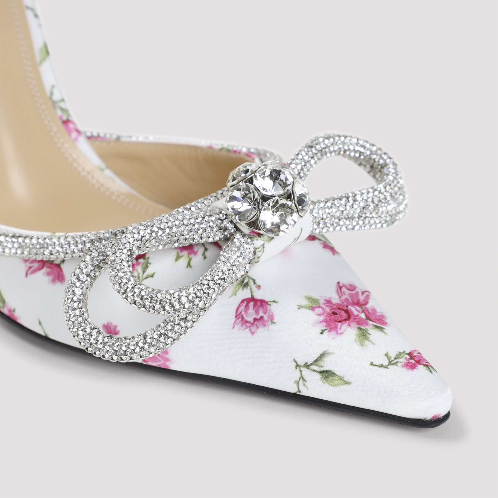 MACH & MACH Mach & Mach Double Bow Cheri Floral Satin High Heels Sandals Size US 9 / IT 39 - 4 Thumbnail