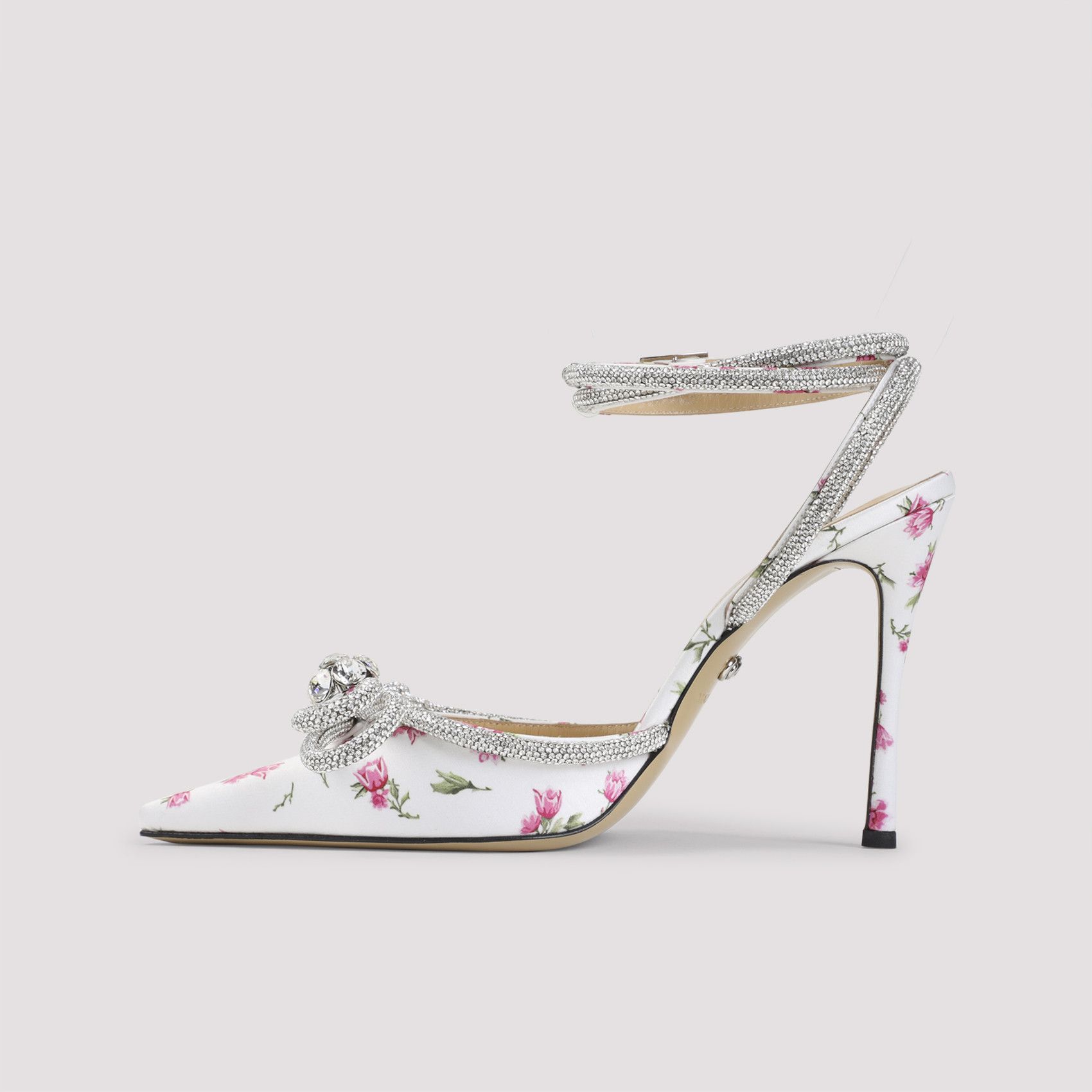 MACH & MACH Mach & Mach Double Bow Cheri Floral Satin High Heels Sandals Size US 9 / IT 39 - 2 Thumbnail