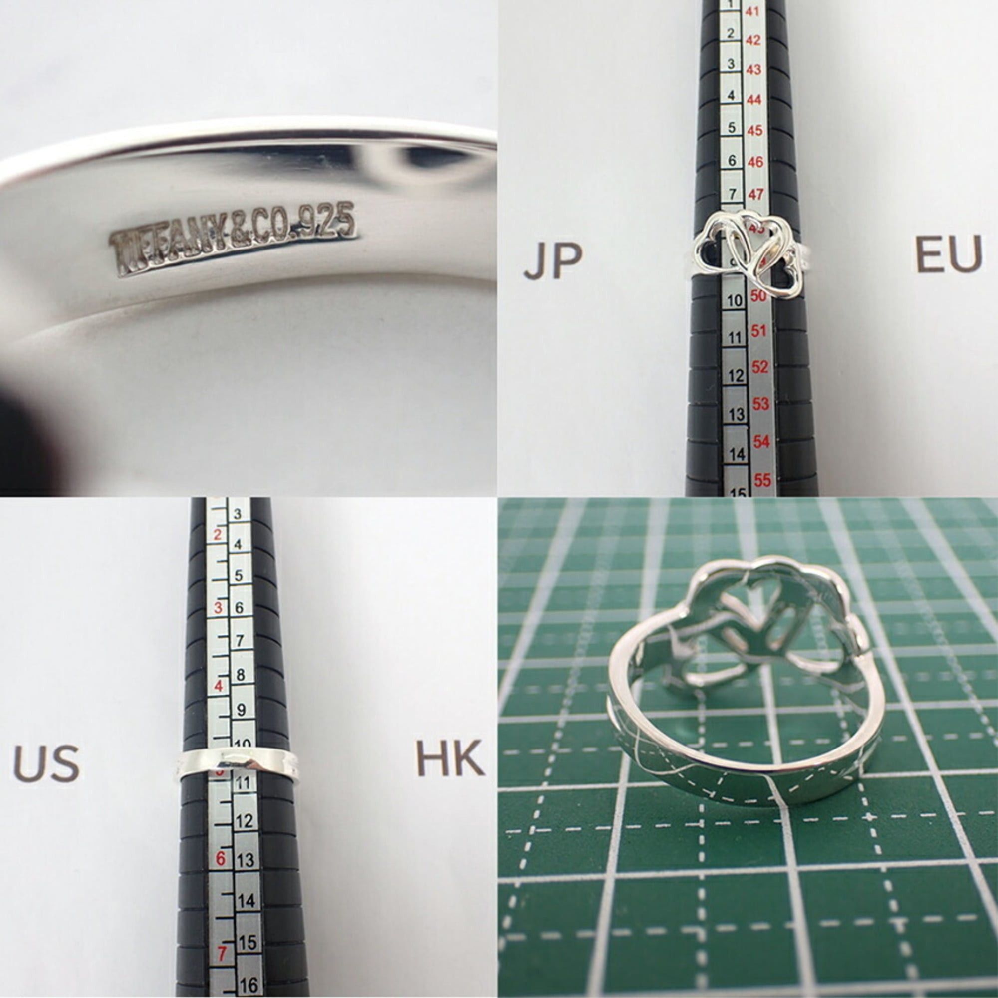 Tiffany & Co. TIFFANY 925 Triple Heart Ring, size 9 Size ONE SIZE - 9 Thumbnail
