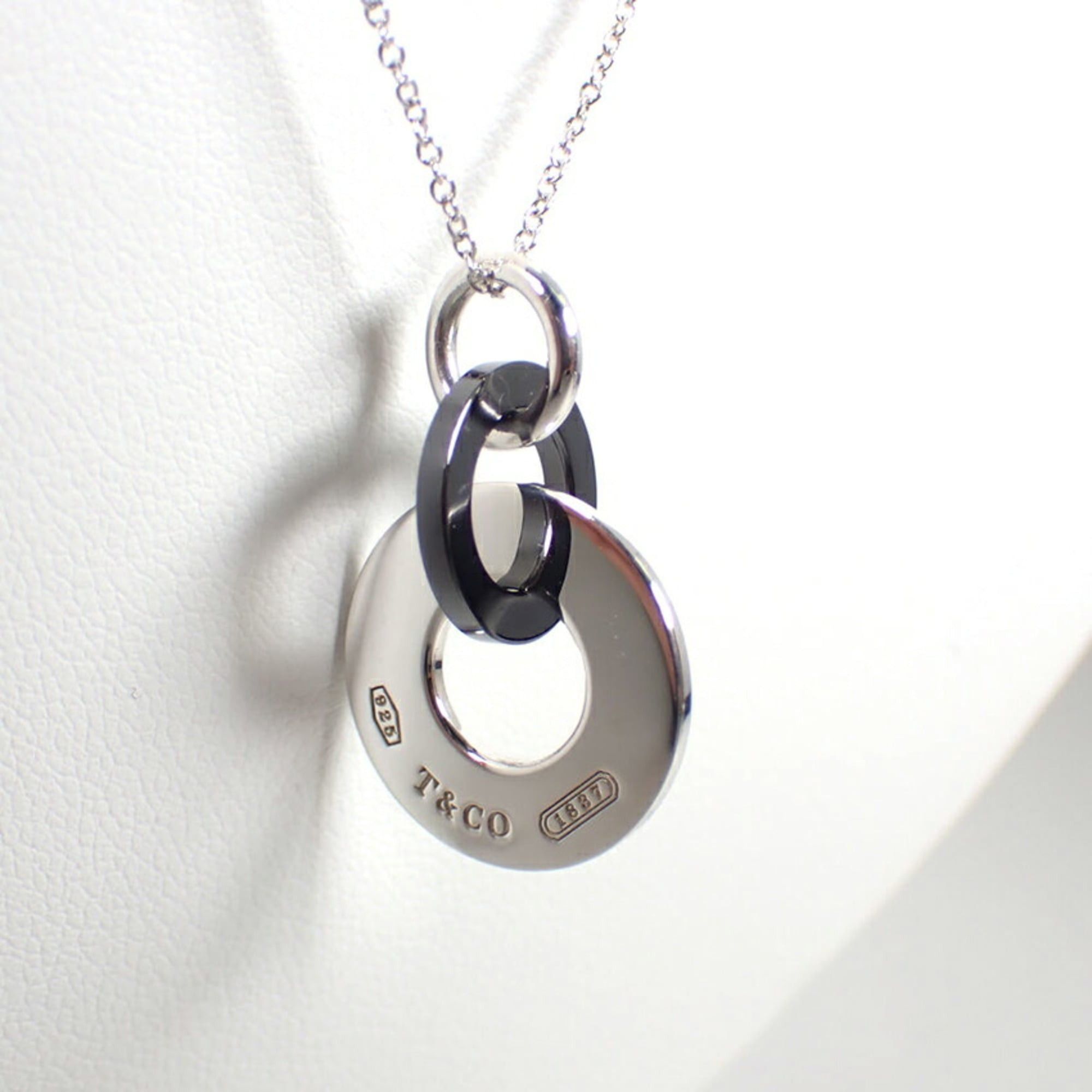 Tiffany & Co. TIFFANY 925 Titanium 1837 Interlocking Circle Necklace Size ONE SIZE - 5 Thumbnail