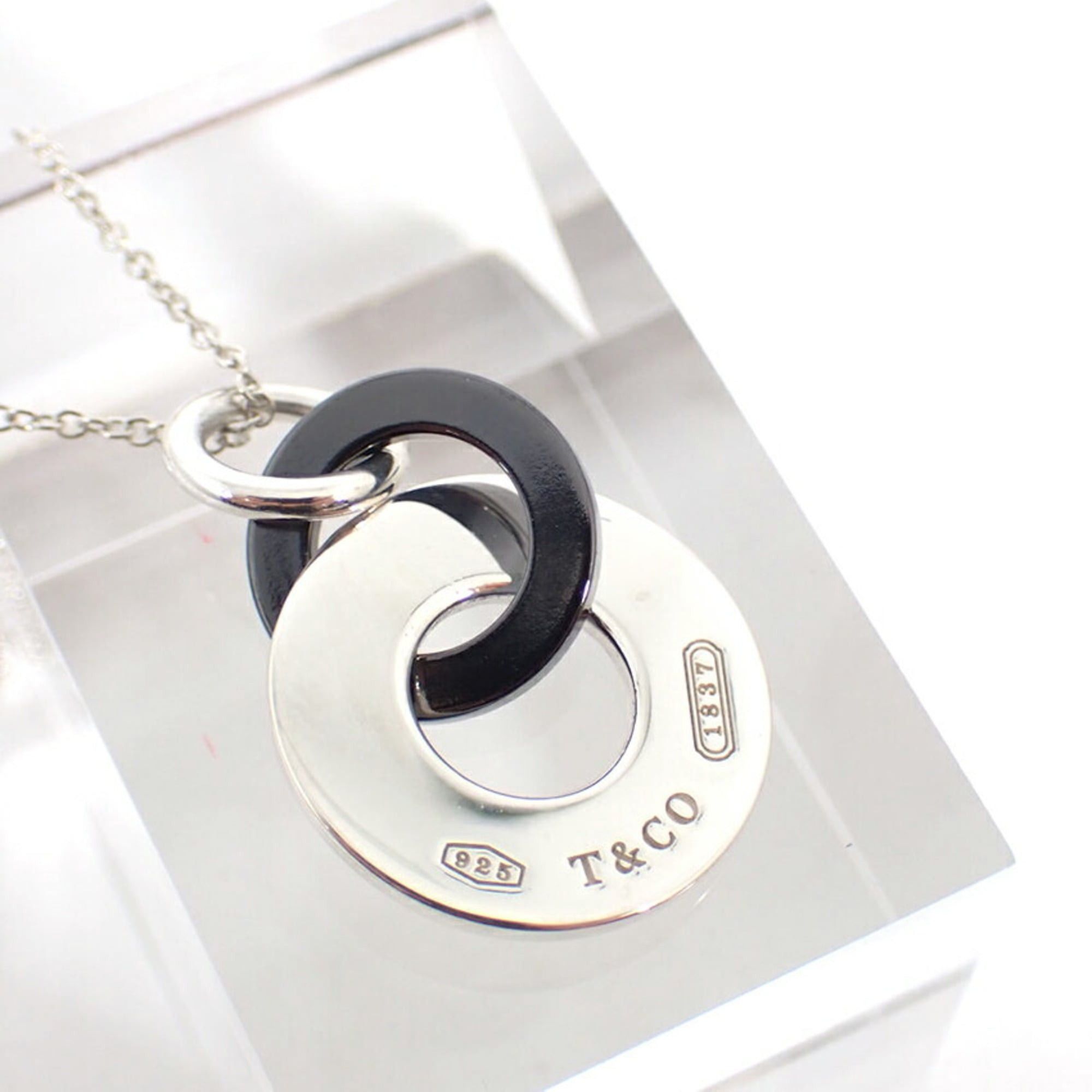 Tiffany & Co. TIFFANY 925 Titanium 1837 Interlocking Circle Necklace Size ONE SIZE - 6 Thumbnail