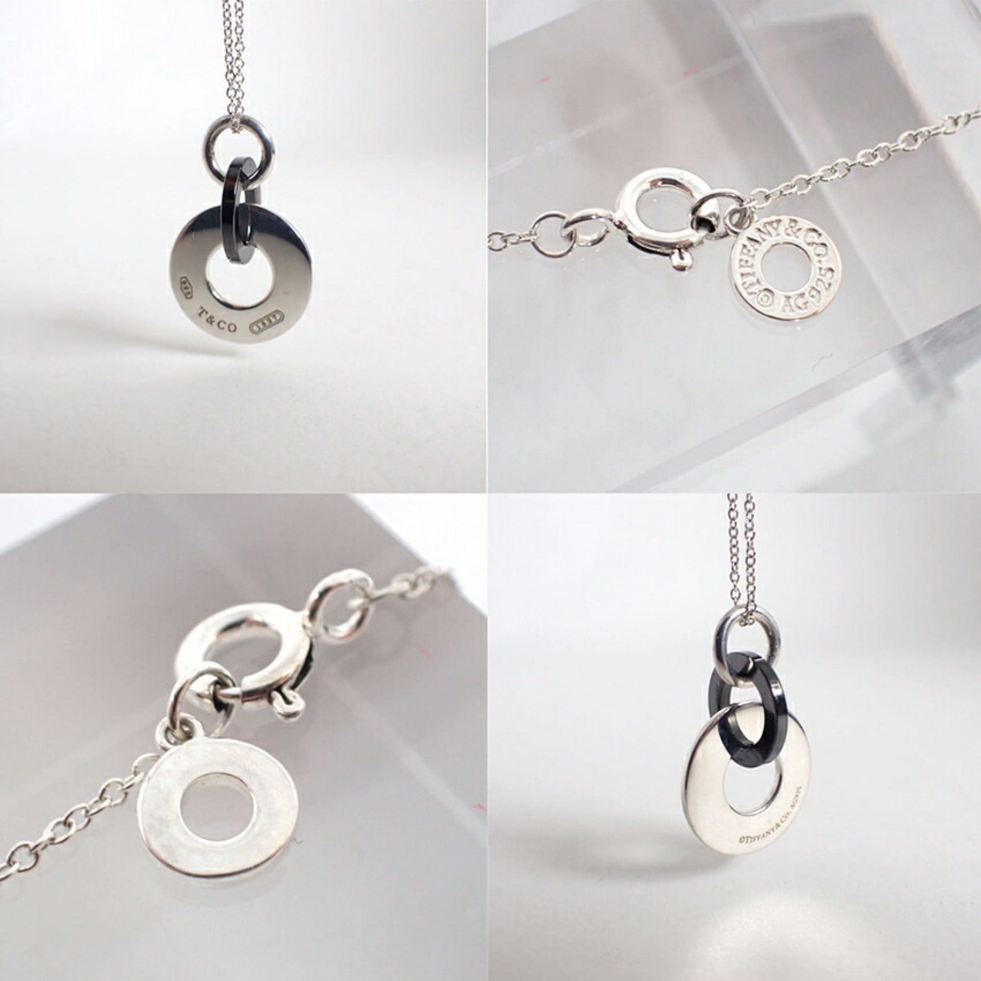 Tiffany & Co. TIFFANY 925 Titanium 1837 Interlocking Circle Necklace Size ONE SIZE - 9 Thumbnail