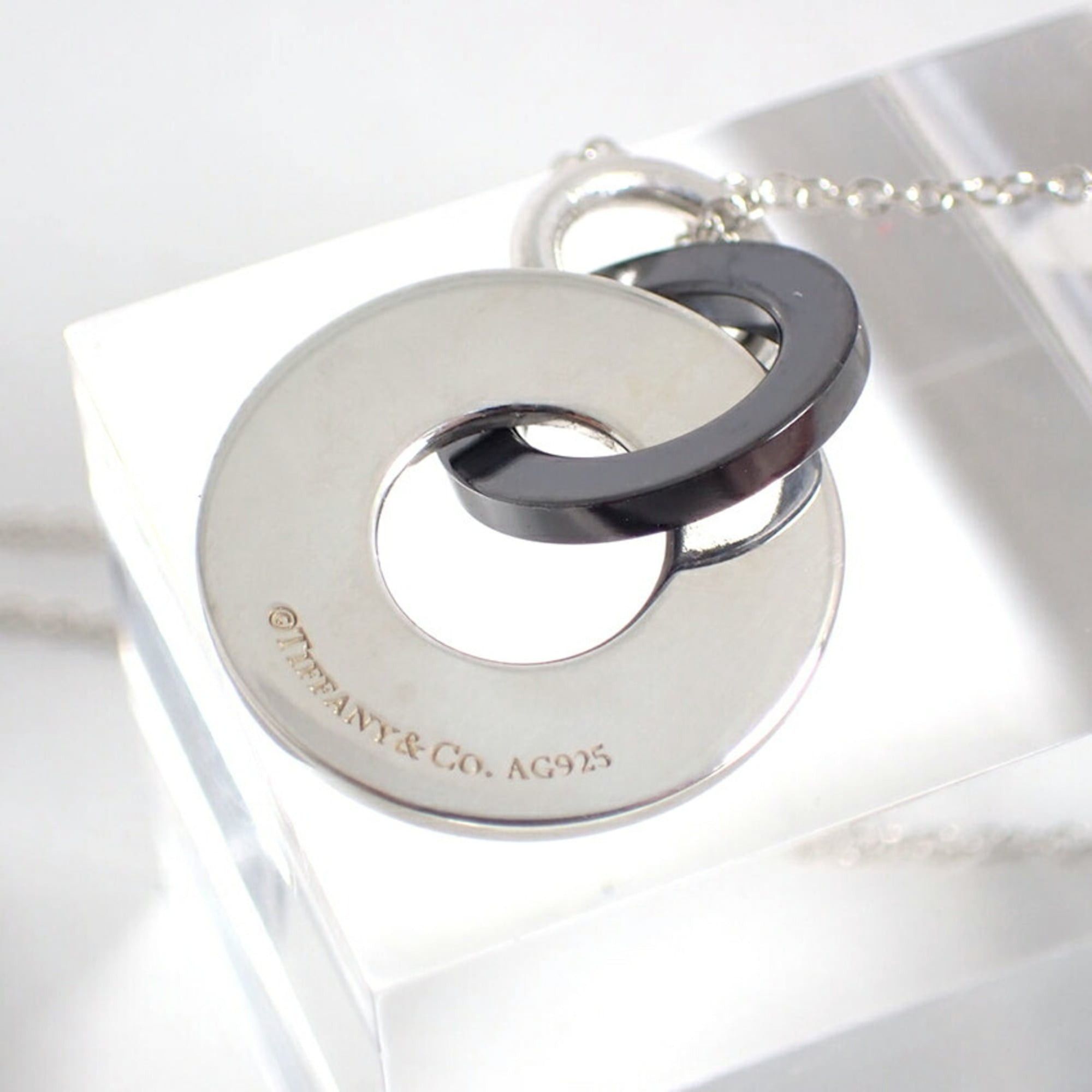 Tiffany & Co. TIFFANY 925 Titanium 1837 Interlocking Circle Necklace Size ONE SIZE - 7 Thumbnail