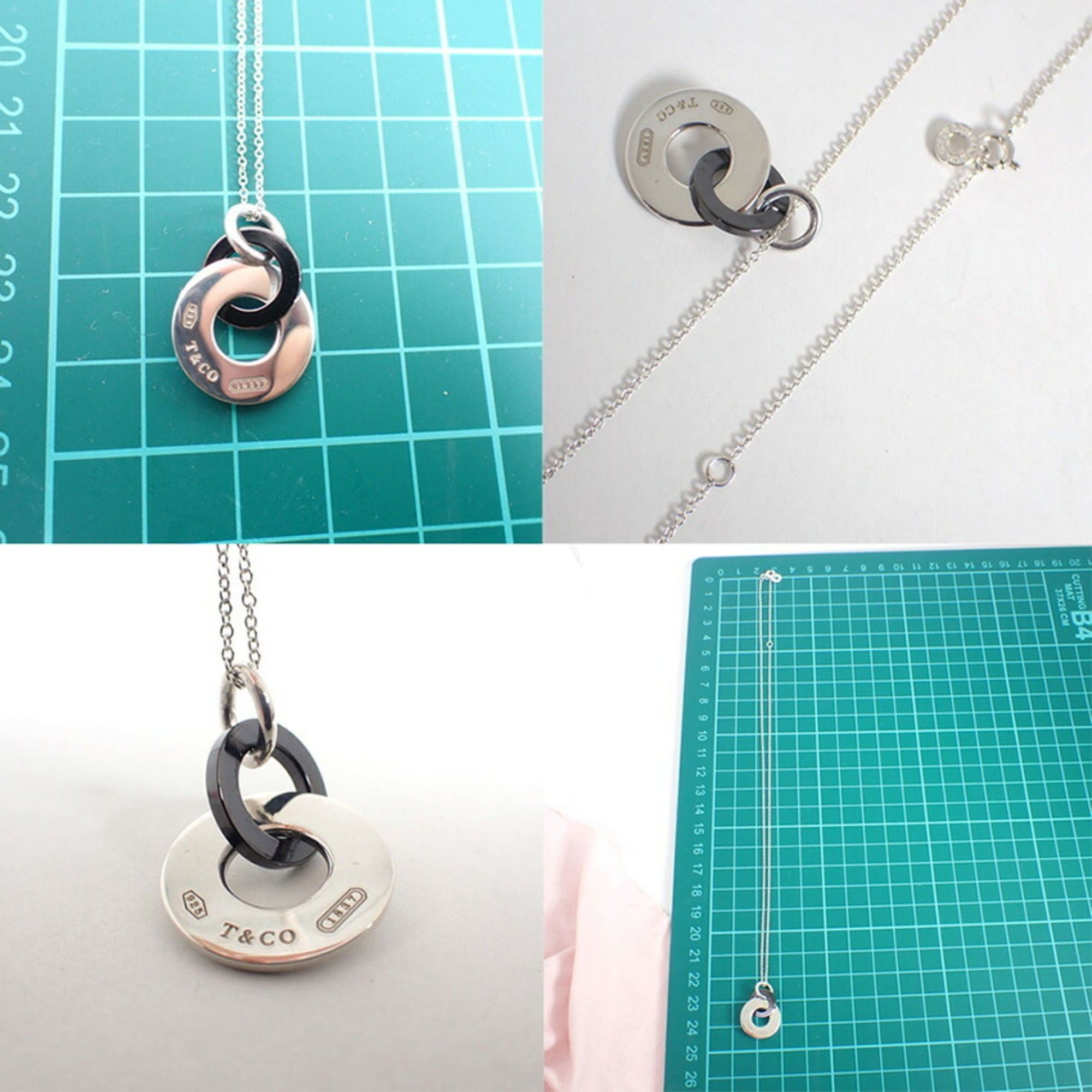 Tiffany & Co. TIFFANY 925 Titanium 1837 Interlocking Circle Necklace Size ONE SIZE - 10 Thumbnail