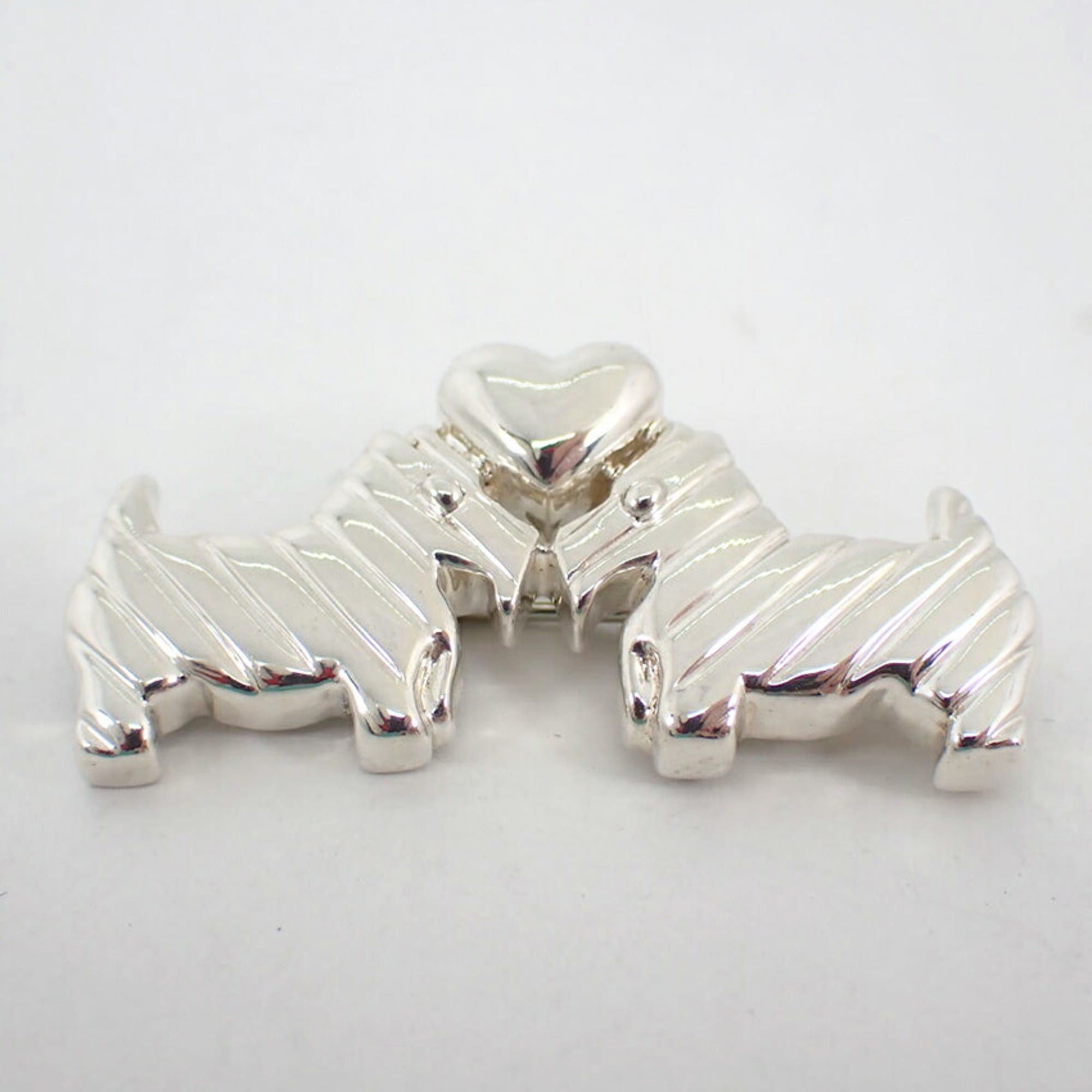 TIFFANY 925 Scottish Terrier & Heart Brooch