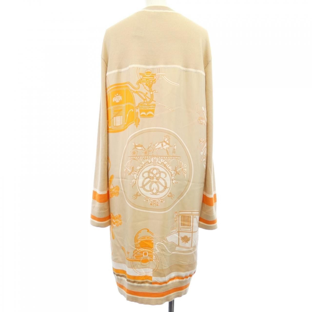 Hermes Hermes Hermès EX-LIBRIS Twillene Dress Textile Dresses DUTY FREE for USA Size ONE SIZE - 2 Thumbnail