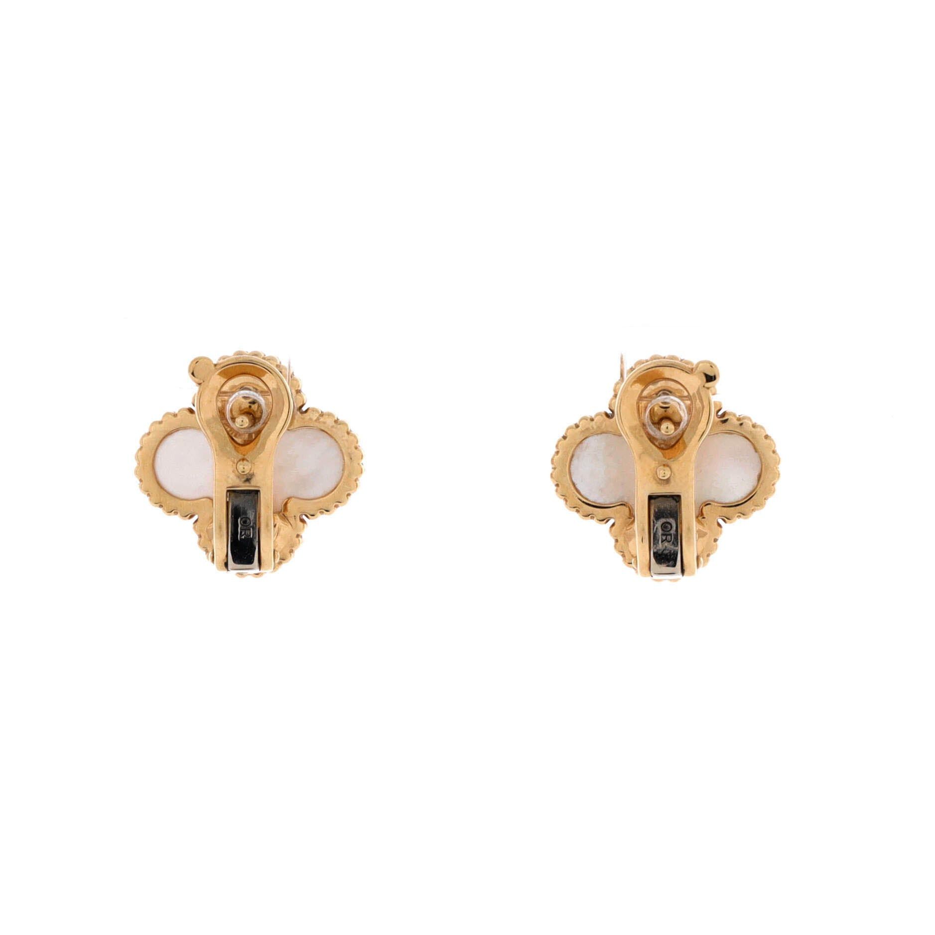 Van Cleef & Arpels Vintage Alhambra Earrings Size ONE SIZE - 3 Thumbnail