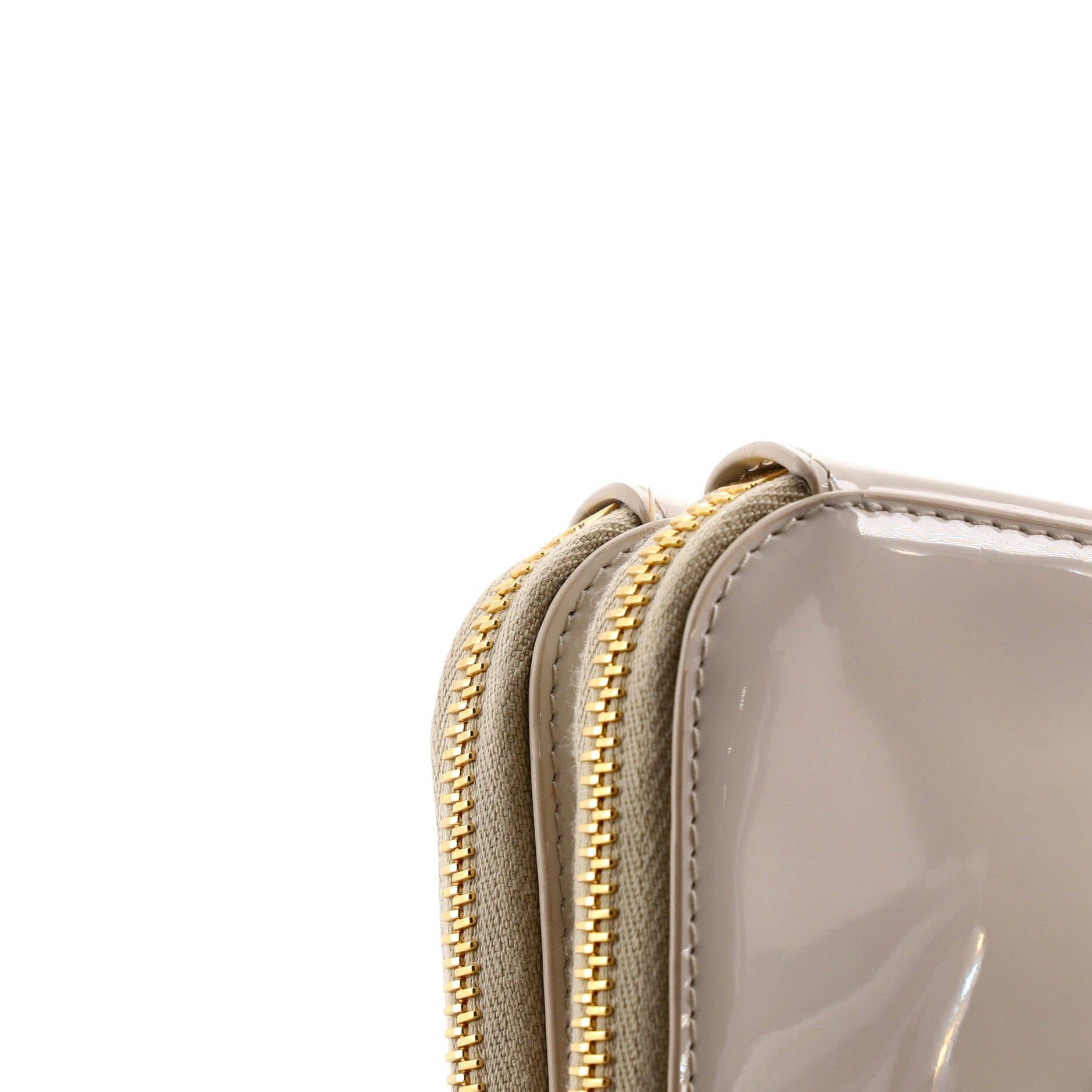 Prada Triangle Double Zip Pouch Bag with Chain Size ONE SIZE - 6 Thumbnail