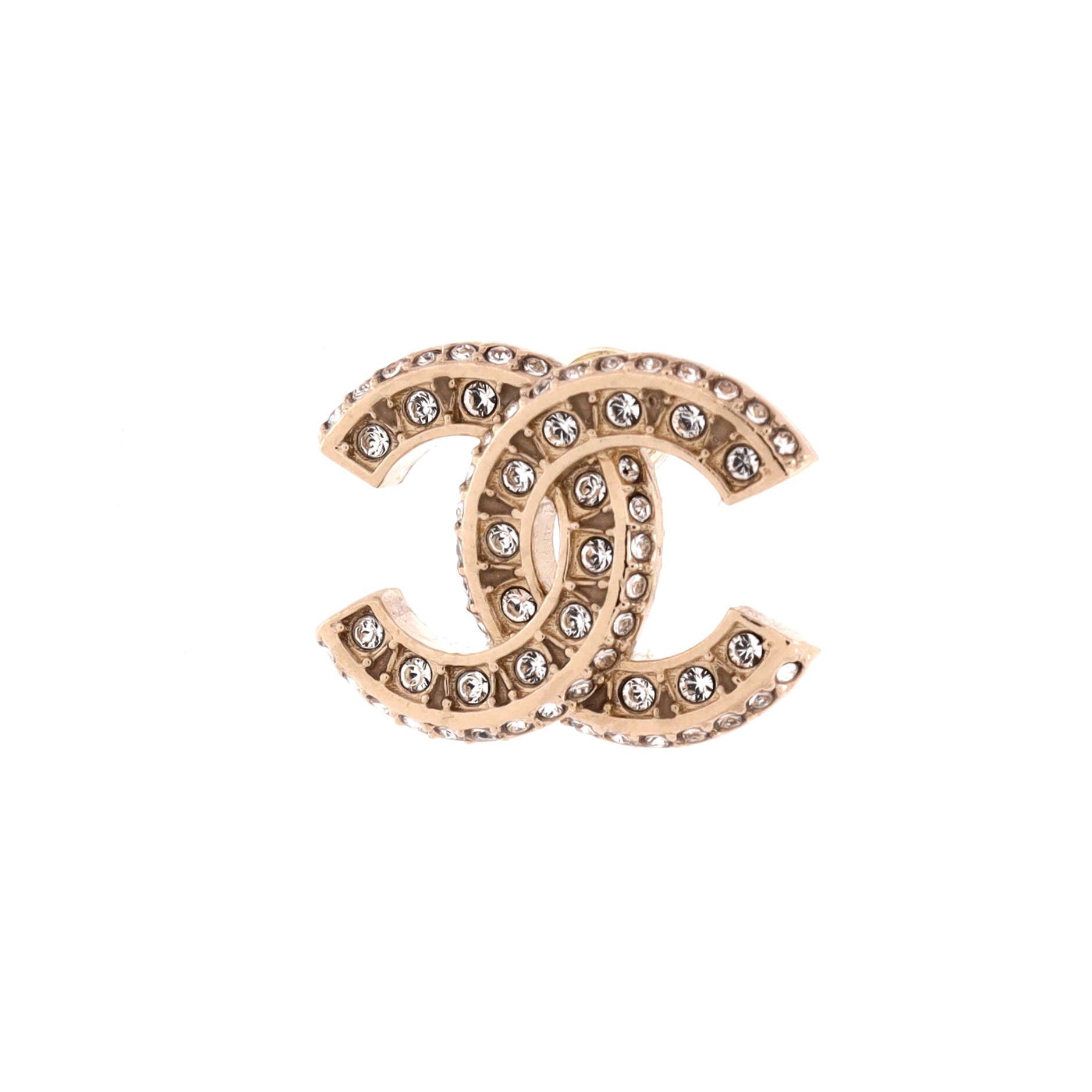 Chanel CC Stud Earrings Size ONE SIZE - 2 Thumbnail
