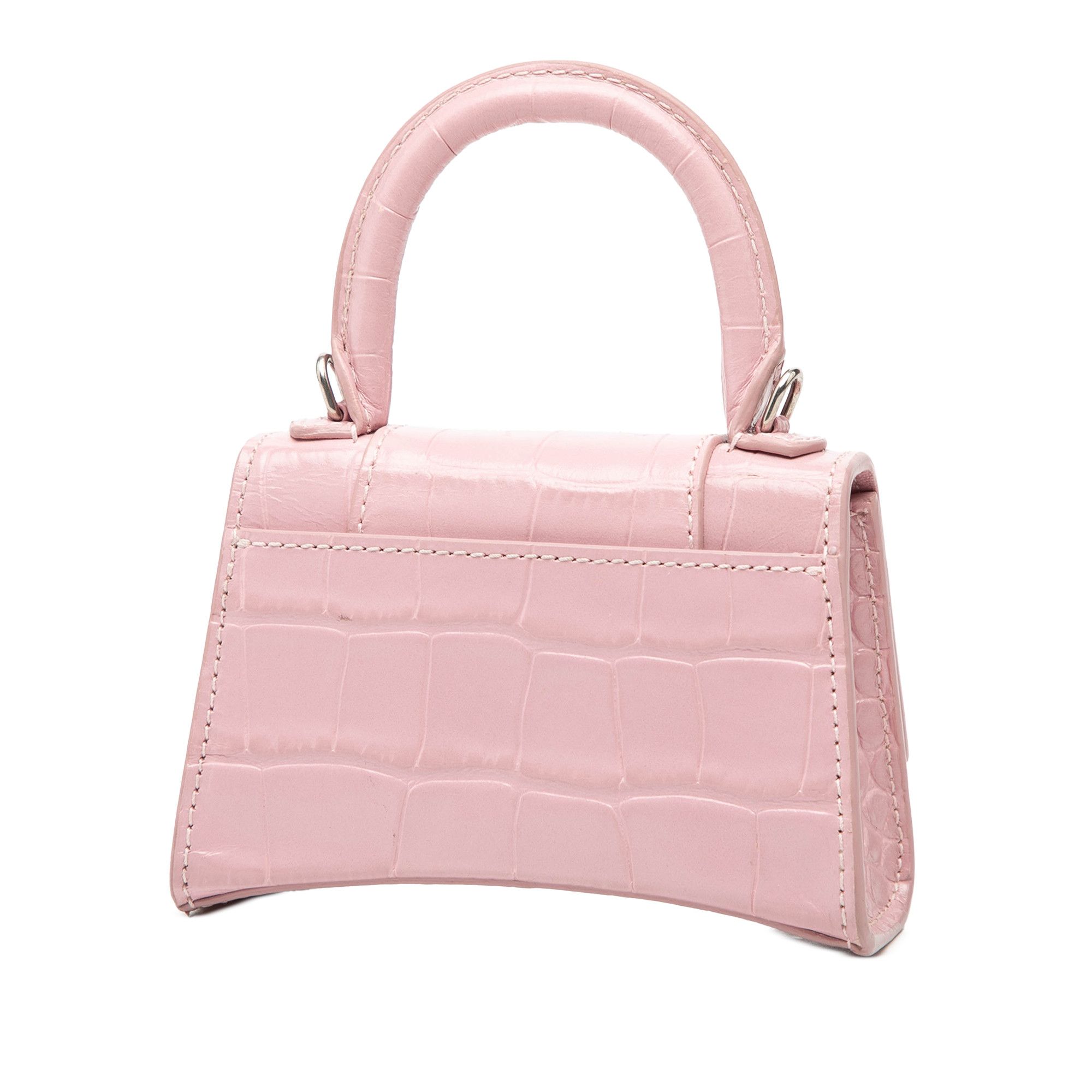 Balenciaga Balenciaga Nano Croc Embossed Hourglass Top Handle Bag Size ONE SIZE - 2 Thumbnail