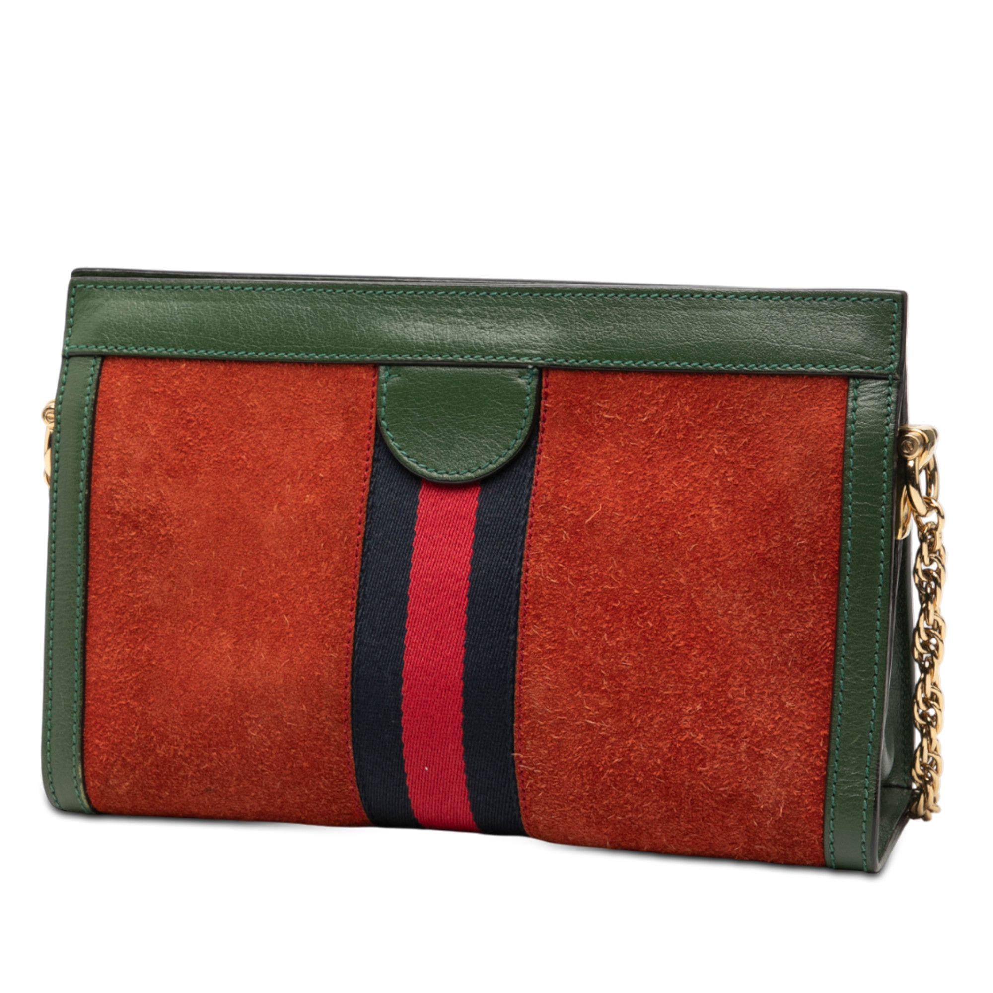 Gucci Gucci Small Suede Web Ophidia Chain Crossbody Size ONE SIZE - 2 Thumbnail