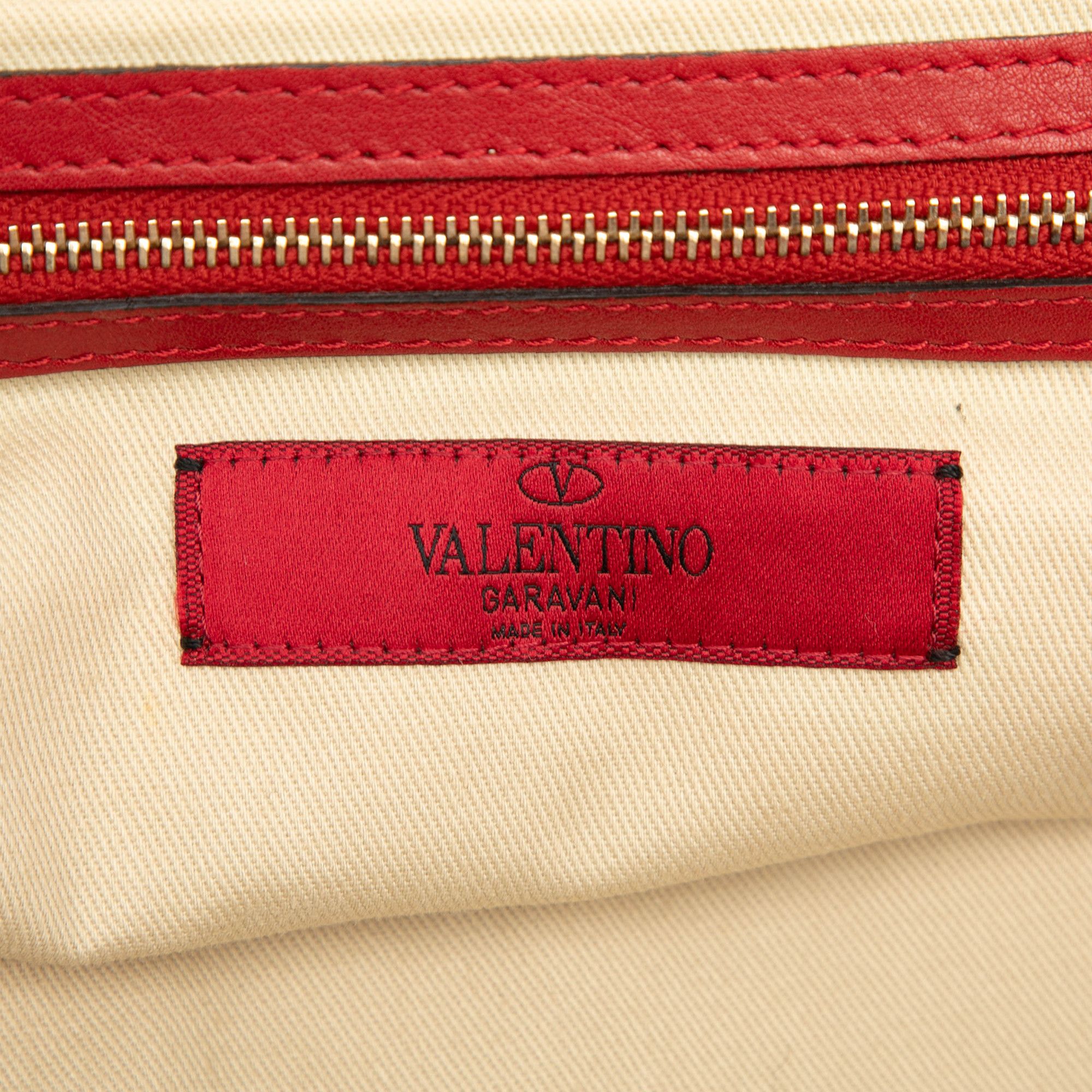 Valentino Valentino Medium Leather Rockstud Trapeze Flap Satchel Size ONE SIZE - 5 Thumbnail