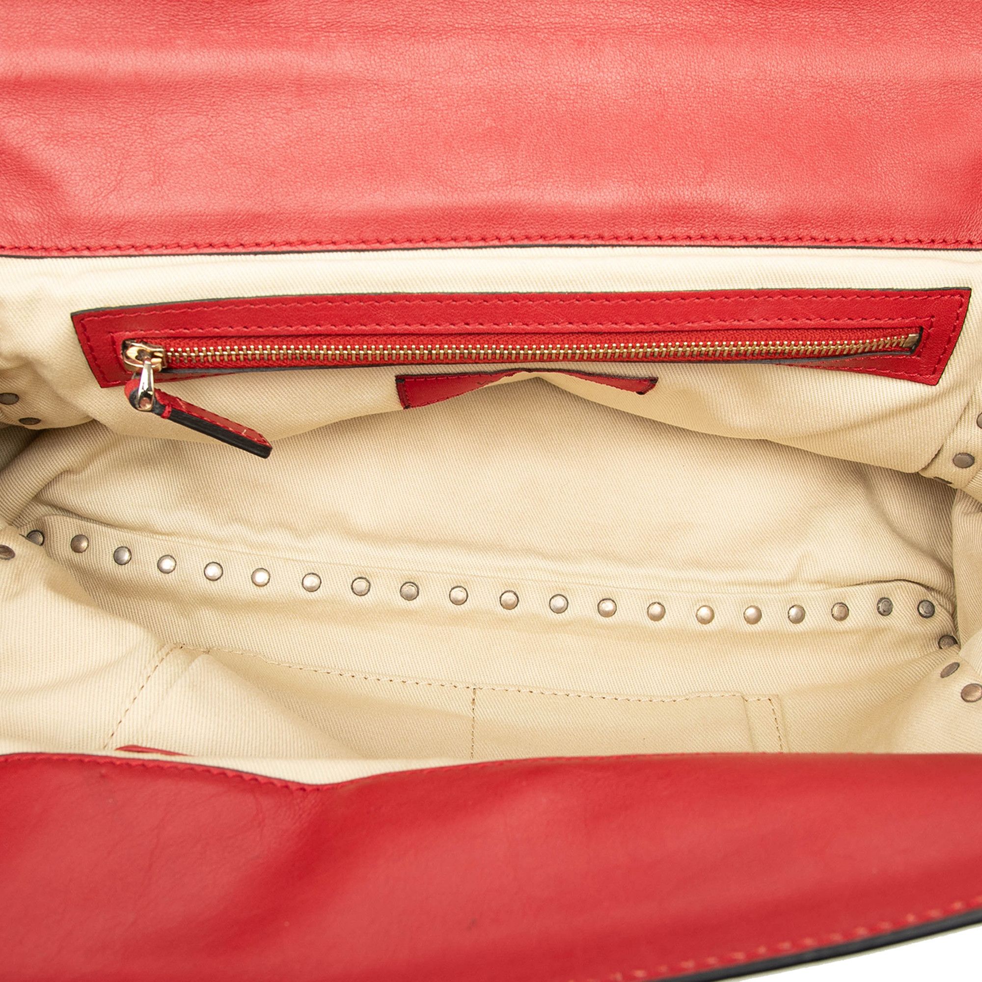 Valentino Valentino Medium Leather Rockstud Trapeze Flap Satchel Size ONE SIZE - 4 Thumbnail