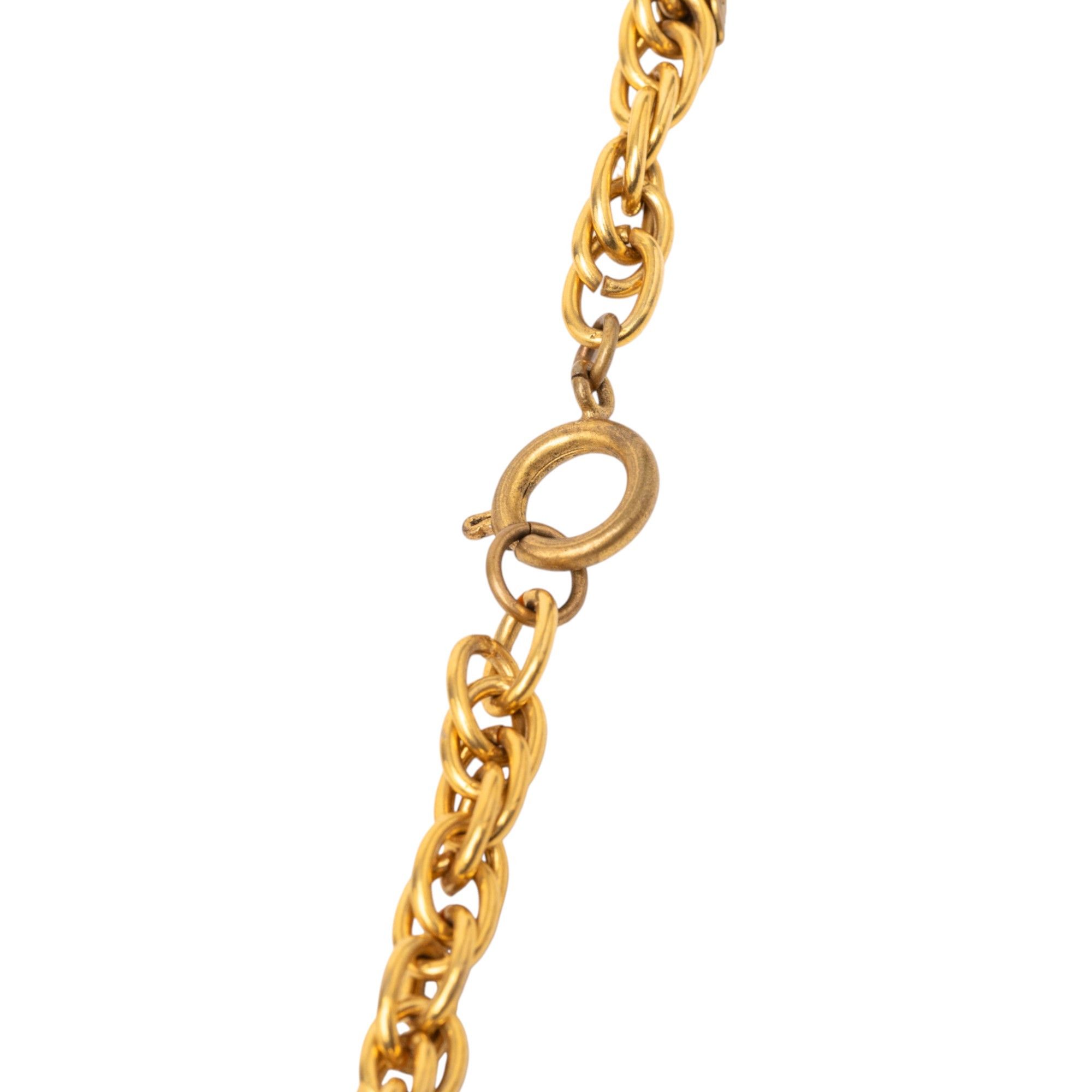 Chanel Chanel CC Gold Plated Medallion and Pagoda Pendant Necklace Size ONE SIZE - 4 Thumbnail