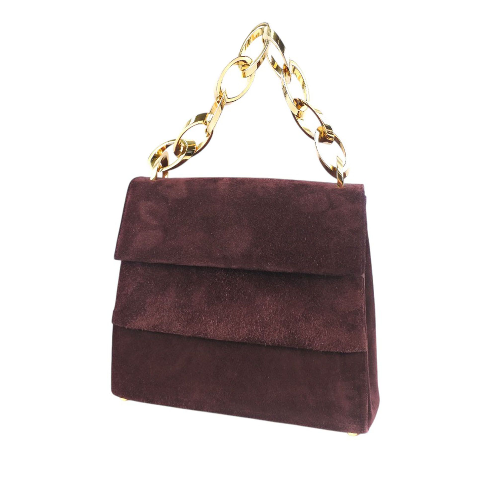 Salvatore Ferragamo Salvatore Ferragamo Suede Chain Satchel Size ONE SIZE - 3 Thumbnail