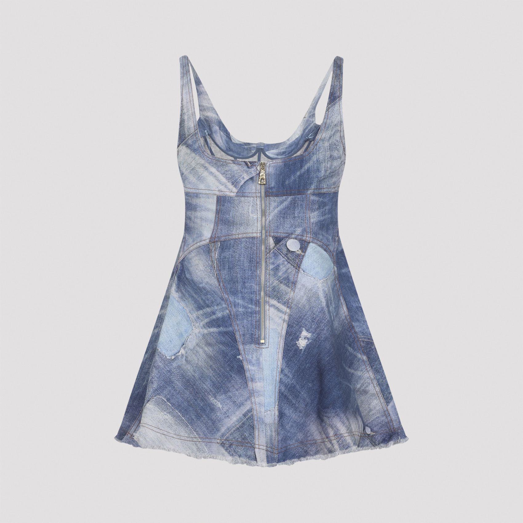 Roberto Cavalli Roberto Cavalli Cotton Mini Dress Size M / US 6-8 / IT 42-44 - 2 Thumbnail