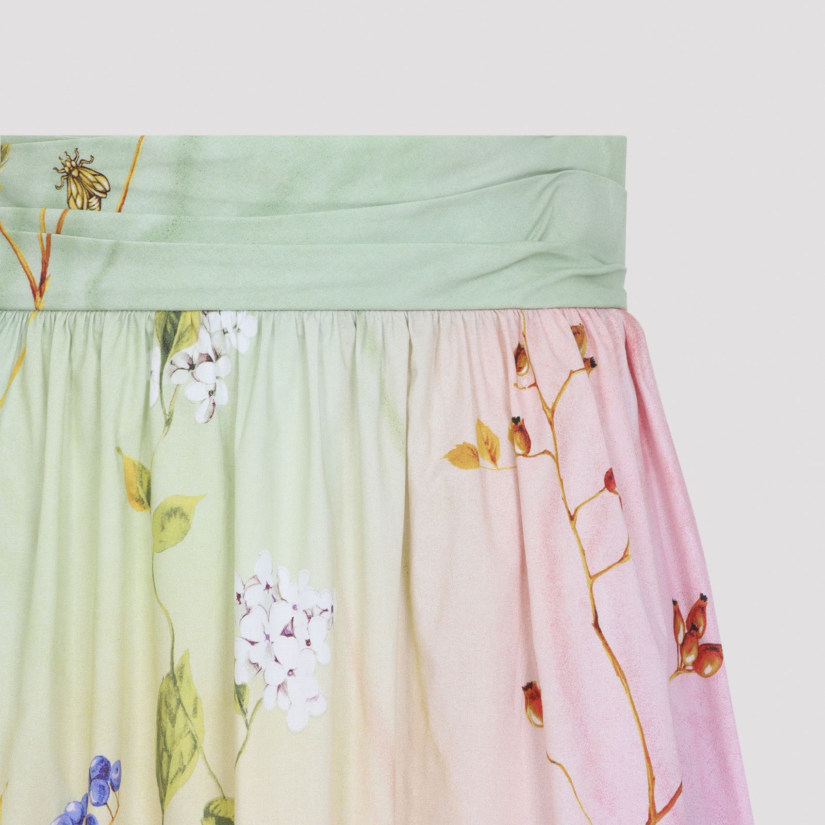 Roberto Cavalli Roberto Cavalli Miami Flowers Midi Skirt Size 28" / US 6 / IT 42 - 3 Thumbnail