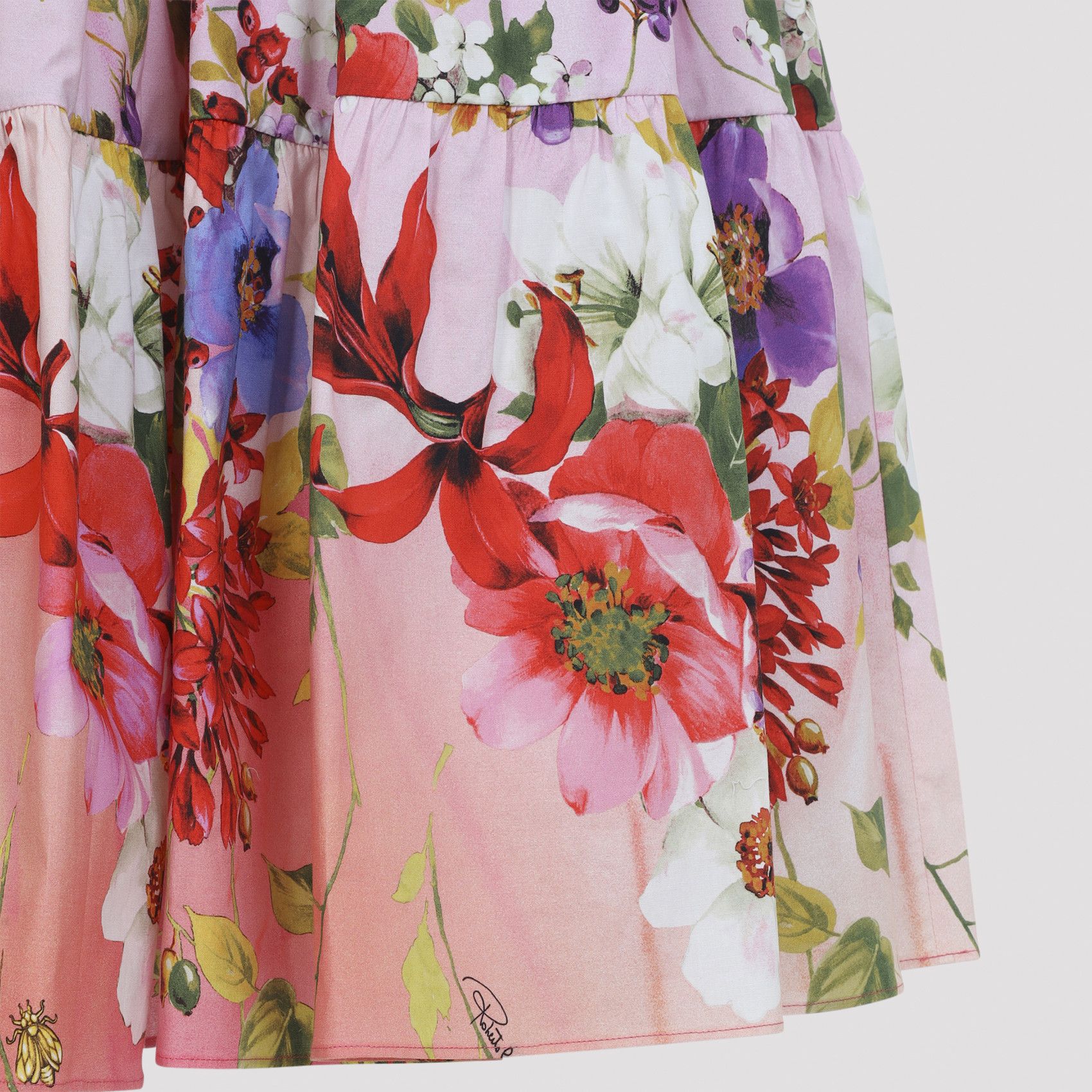 Roberto Cavalli Roberto Cavalli Miami Flowers Midi Skirt Size 28" / US 6 / IT 42 - 4 Thumbnail