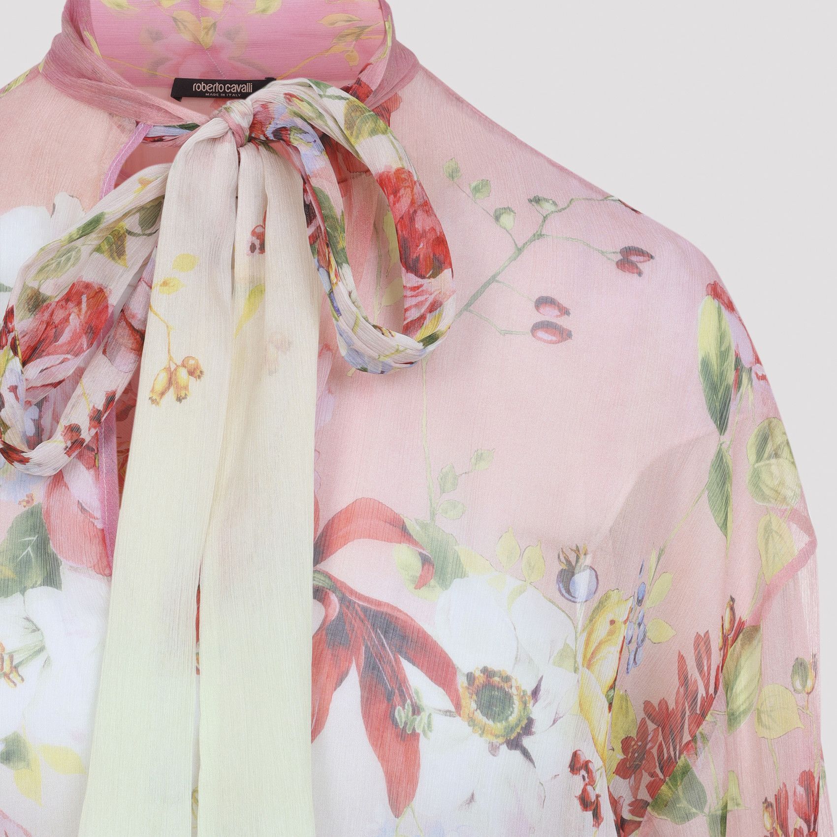 Roberto Cavalli Roberto Cavalli Miami Flowers Blouse Size M / US 6-8 / IT 42-44 - 3 Thumbnail
