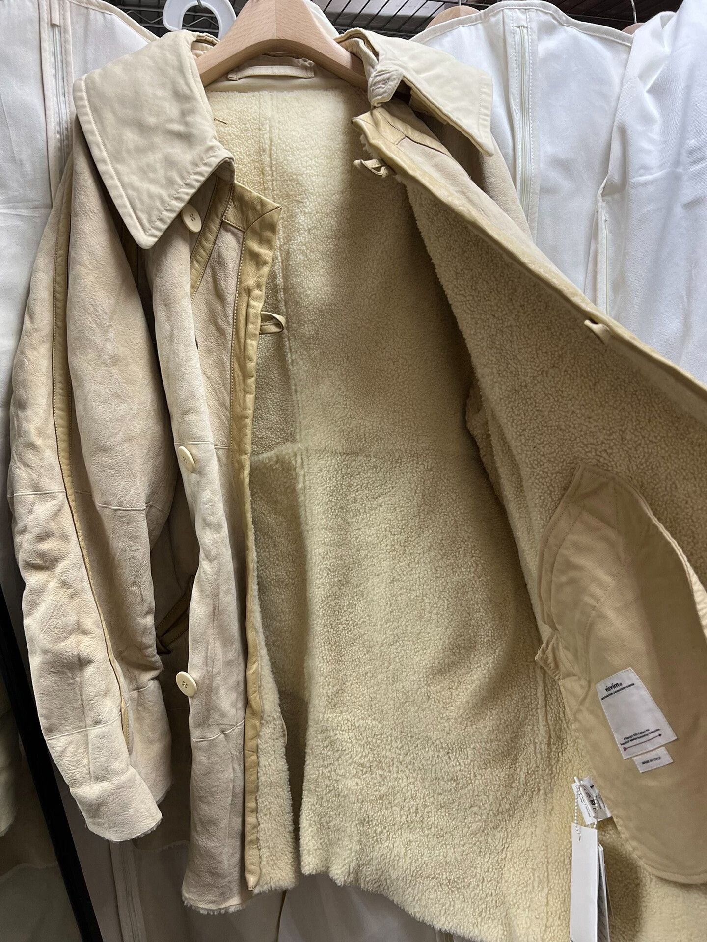Visvim VISVIM Sheepskin Coat in Ivory Size US M / EU 48-50 / 2 - 7 Thumbnail
