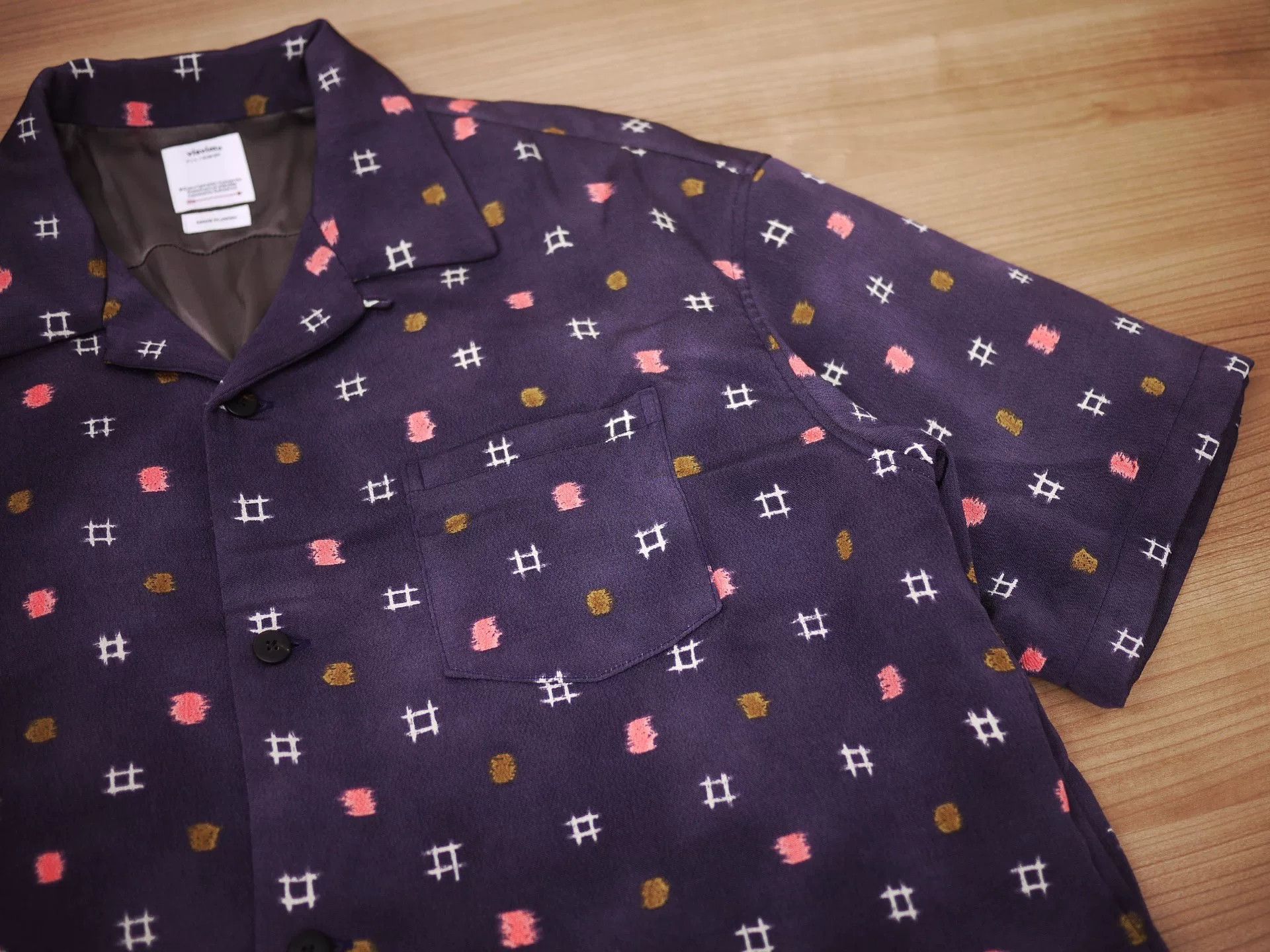 Visvim Visvim Wallis Shirt in Purple Silk Size US M / EU 48-50 / 2 - 4 Thumbnail