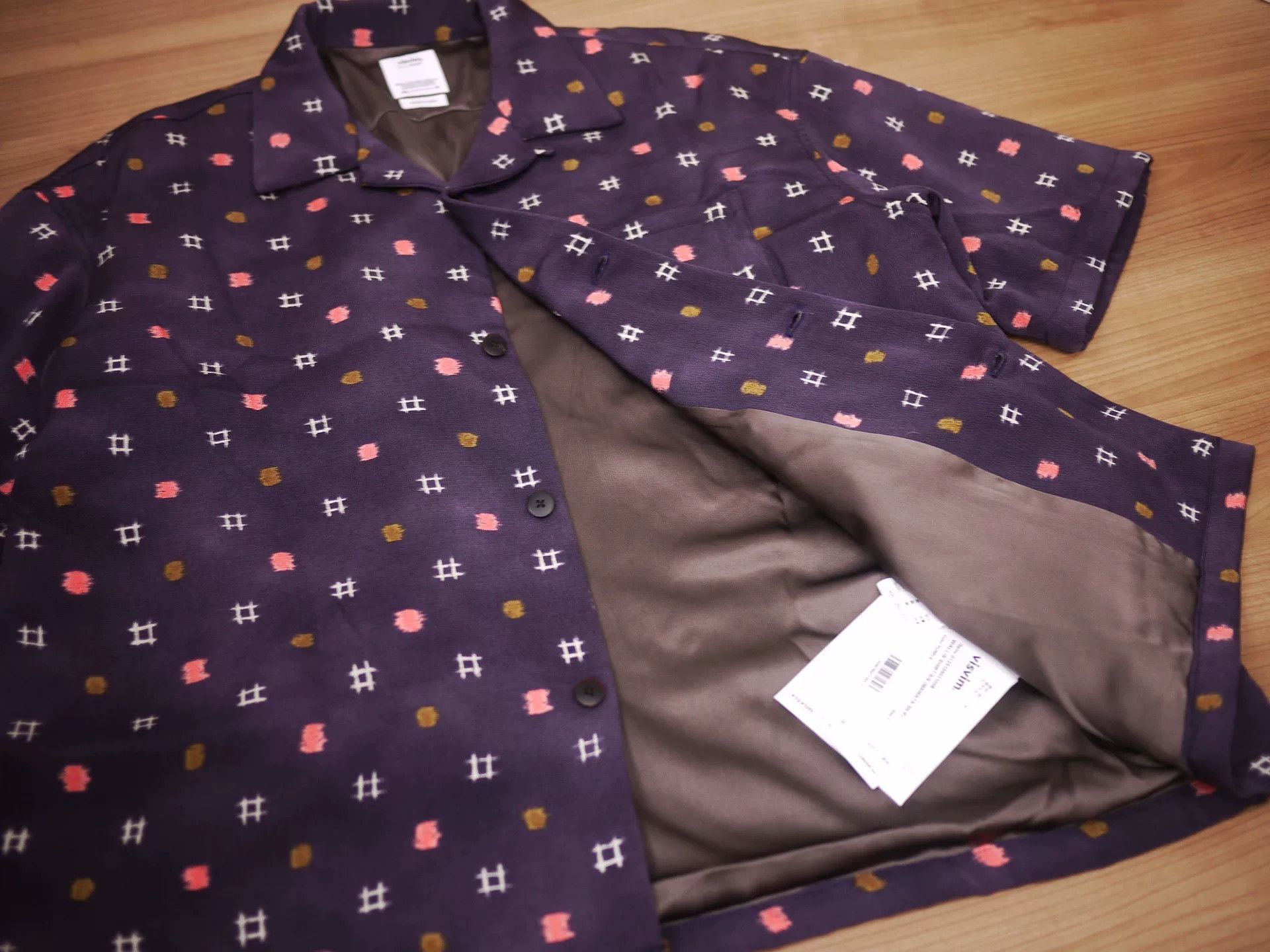 Visvim Visvim Wallis Shirt in Purple Silk Size US M / EU 48-50 / 2 - 6 Thumbnail