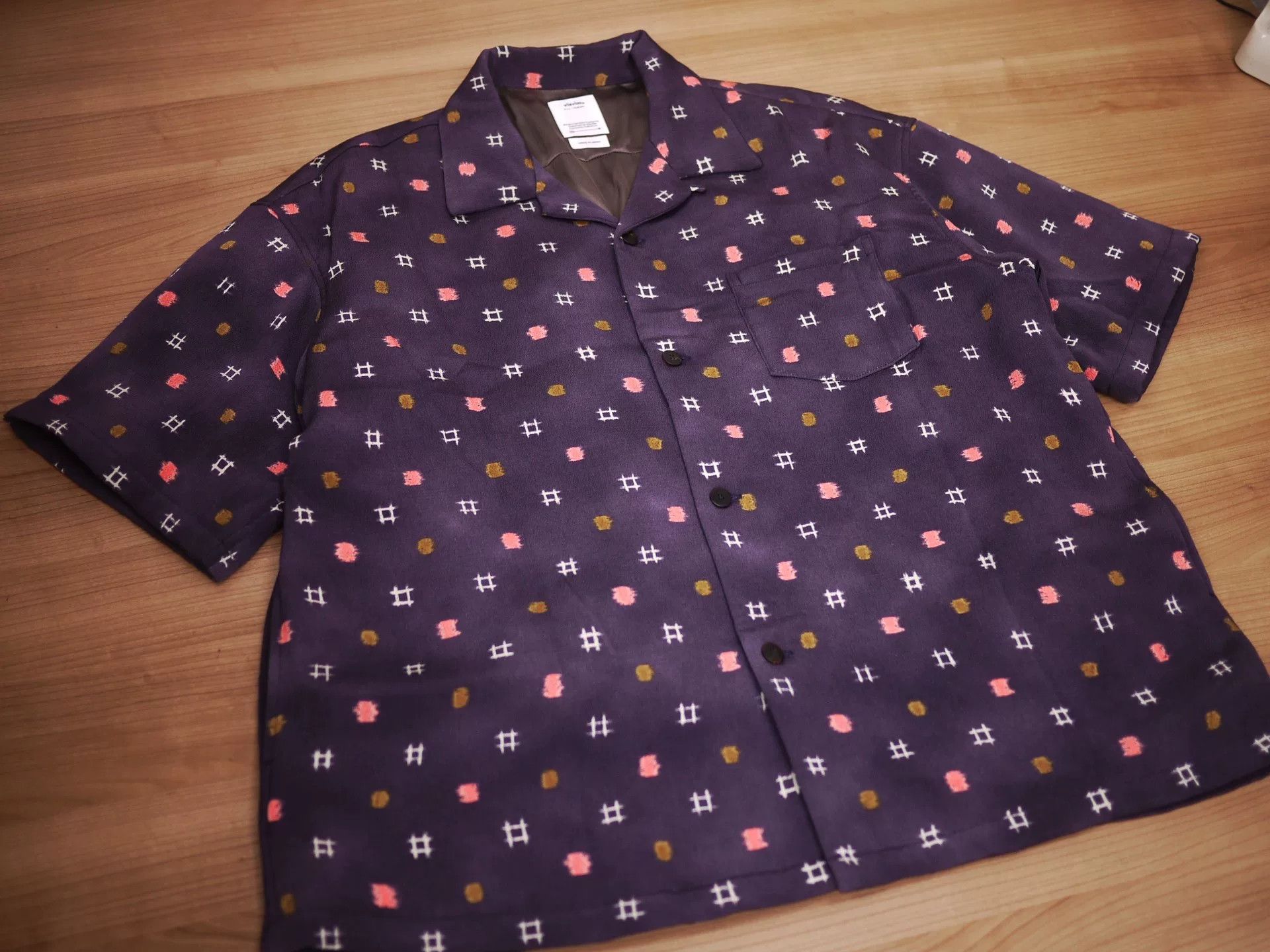 Visvim Visvim Wallis Shirt in Purple Silk Size US M / EU 48-50 / 2 - 3 Thumbnail